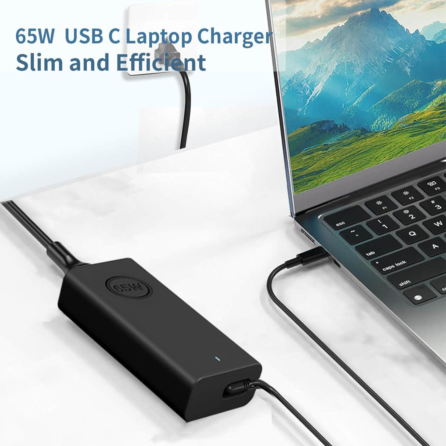 Cargador USB C 65W ZAYAUPVL para Laptop Dell XPS Latitude