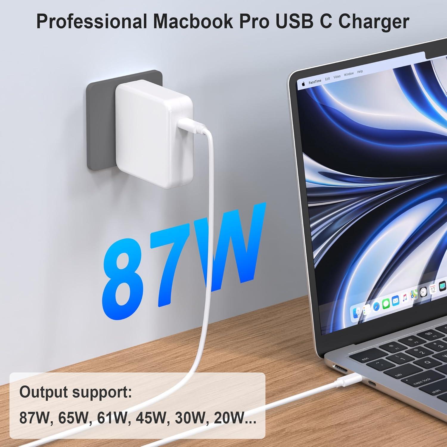 Cargador USB C 87W DongGuan para MacBook Pro/Air y más