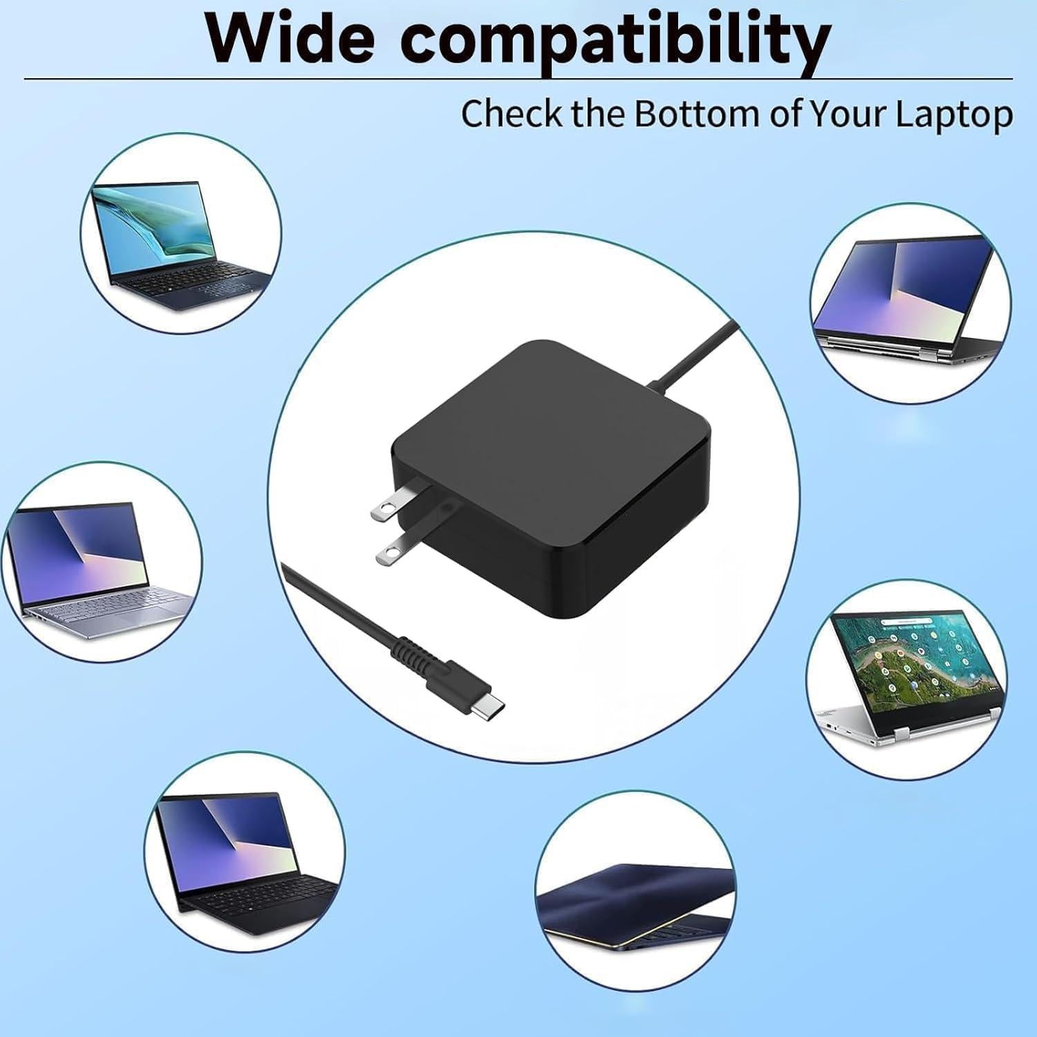 Cargador USB-C 65W Aimusen para Asus ZenBook y ExpertBook