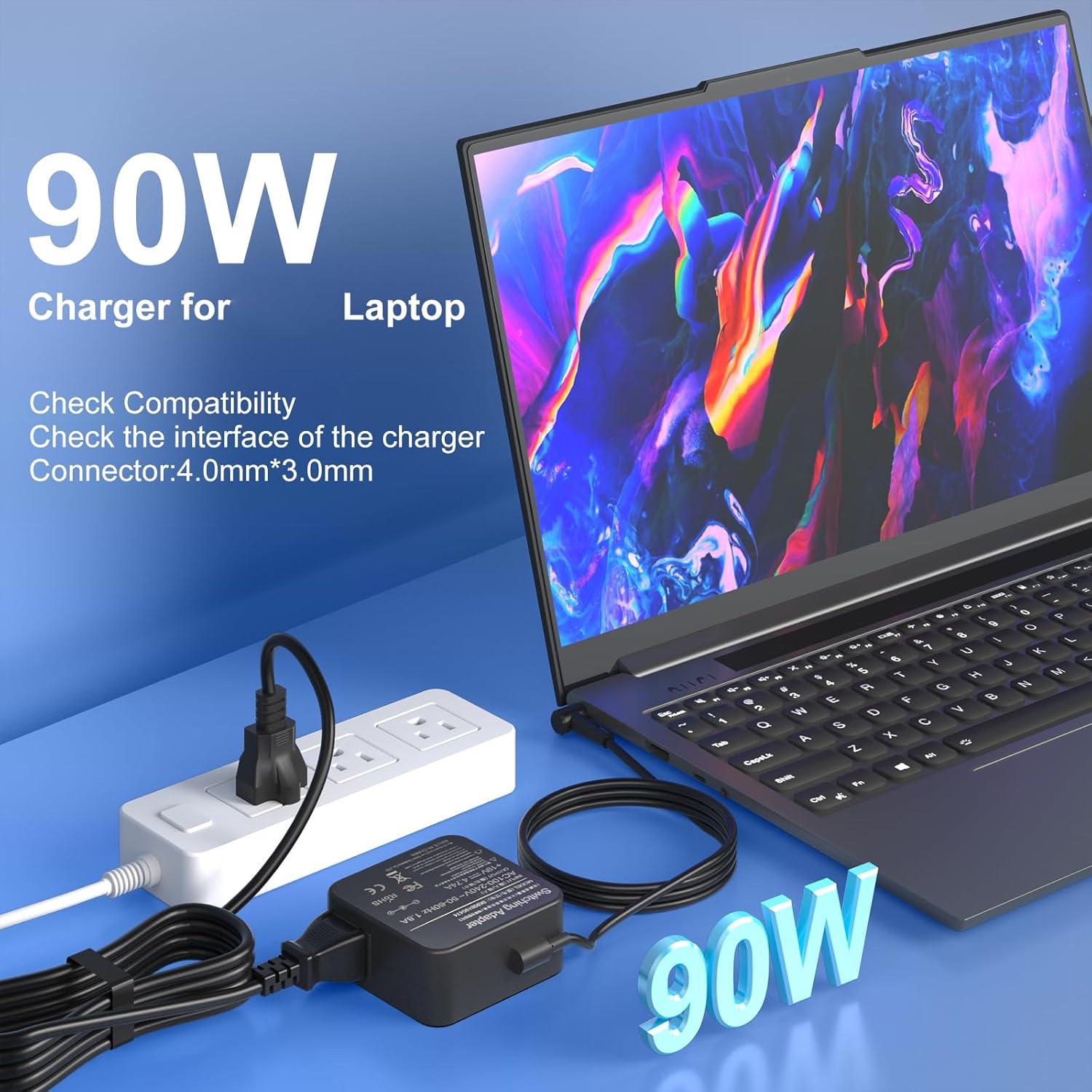 Cargador de Laptop 90W Asus Vivobook y ExpertBook 19V 4.74A