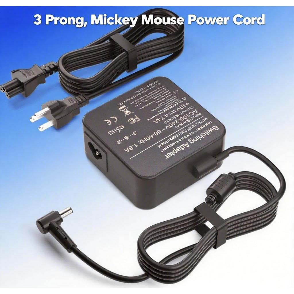 Cargador de Laptop 90W Asus Vivobook y ExpertBook 19V 4.74A