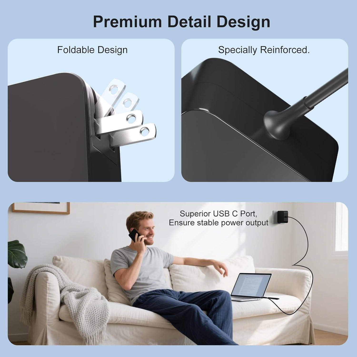 Cargador USB-C 65W LQM para Asus ZenBook y Chromebook