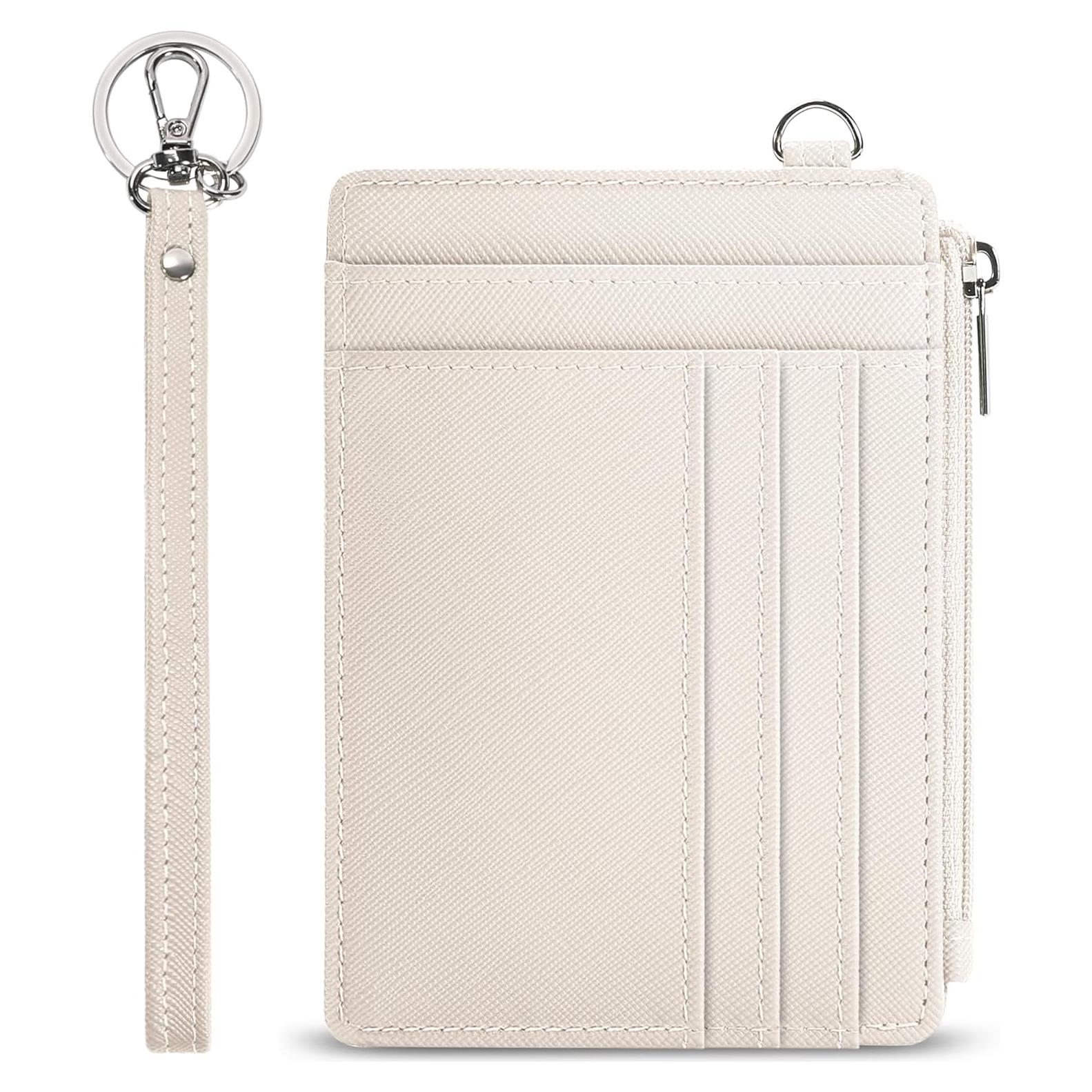 Cartera SEAVILIA Mujer RFID Compacta Beige con Llavero
