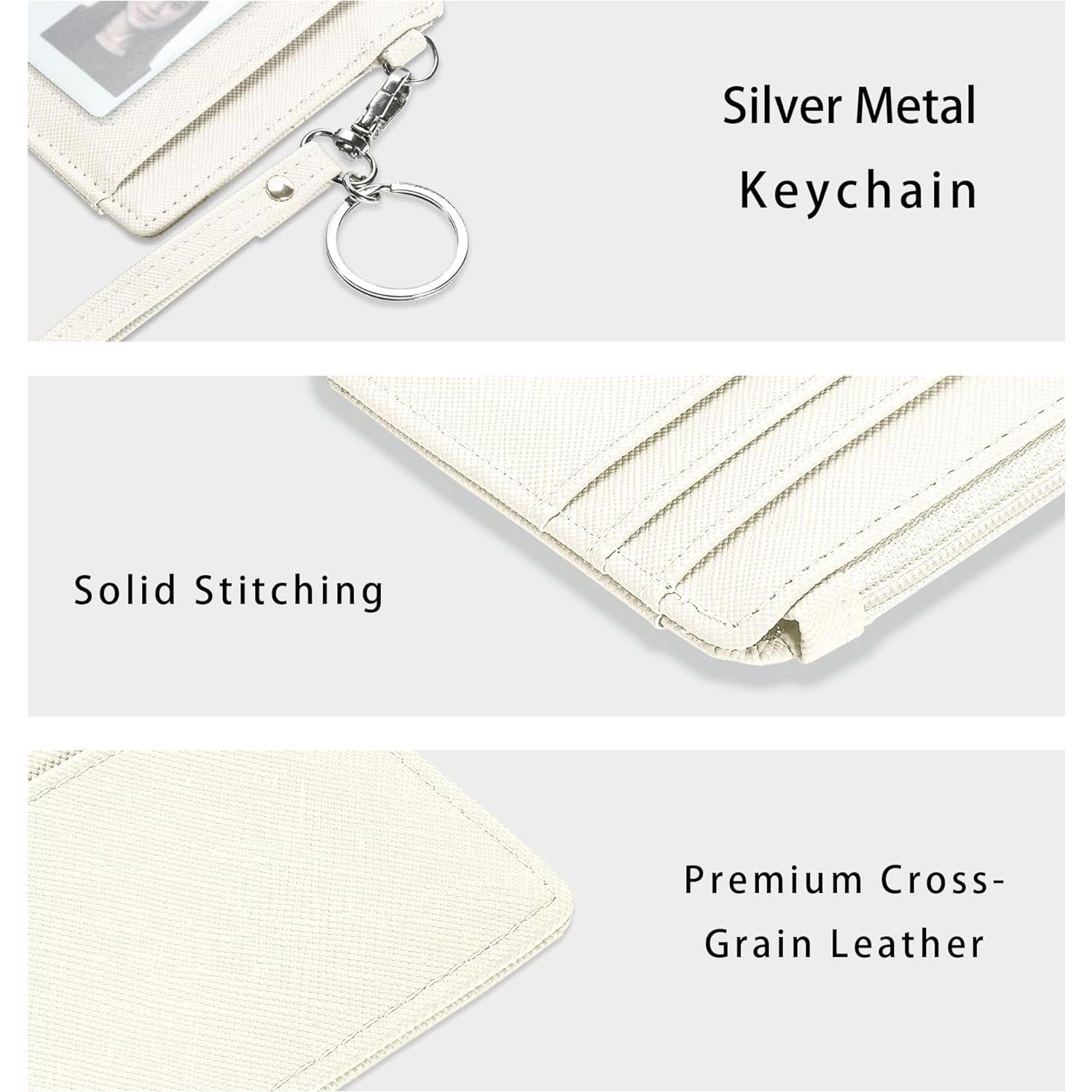 Cartera SEAVILIA Mujer RFID Compacta Beige con Llavero