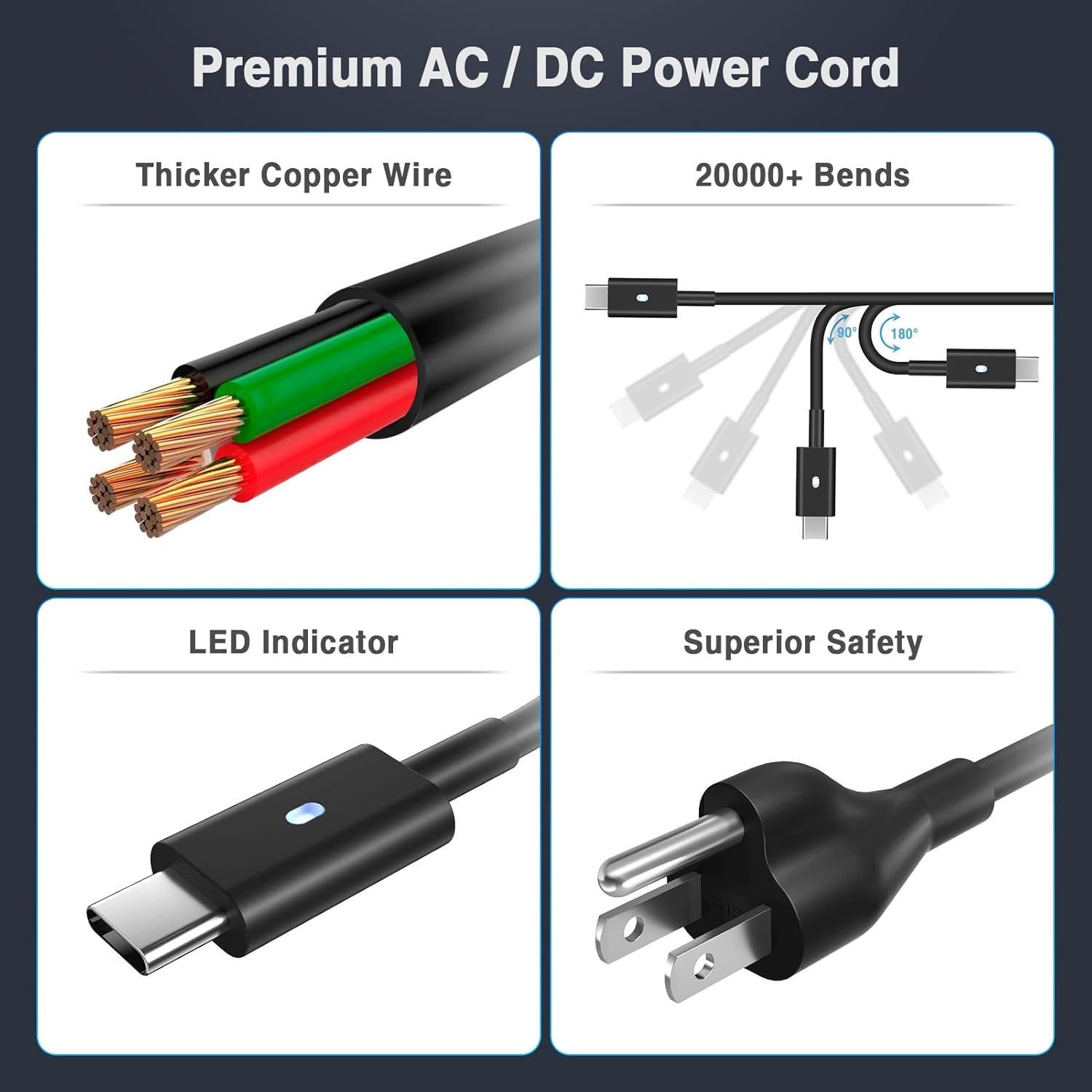 Cargador USB C 130W para Dell XPS 15 17 Precision Latitude
