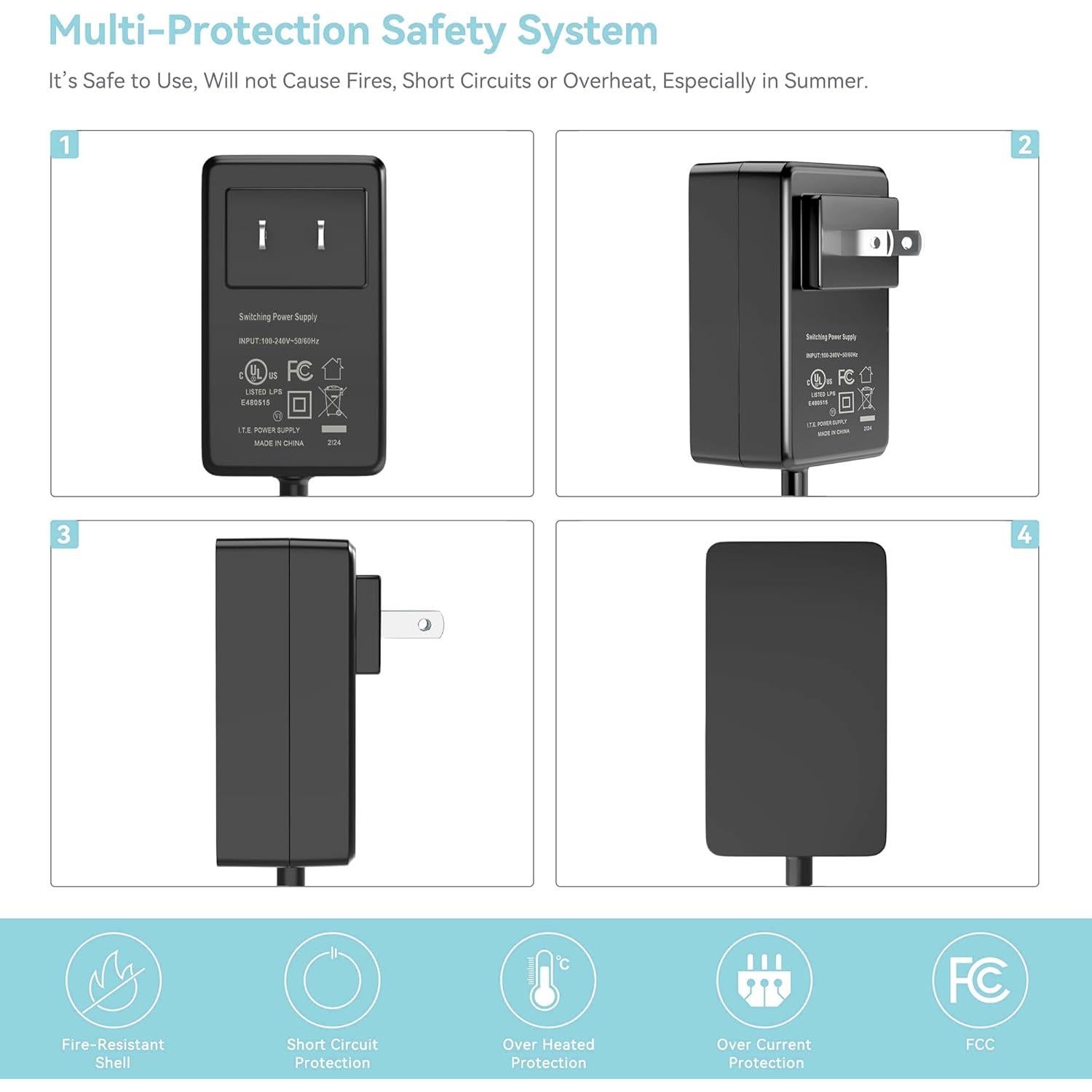 Cargador de CA 12V SLLEA Compatible Bmax B1 Pro Mini PC