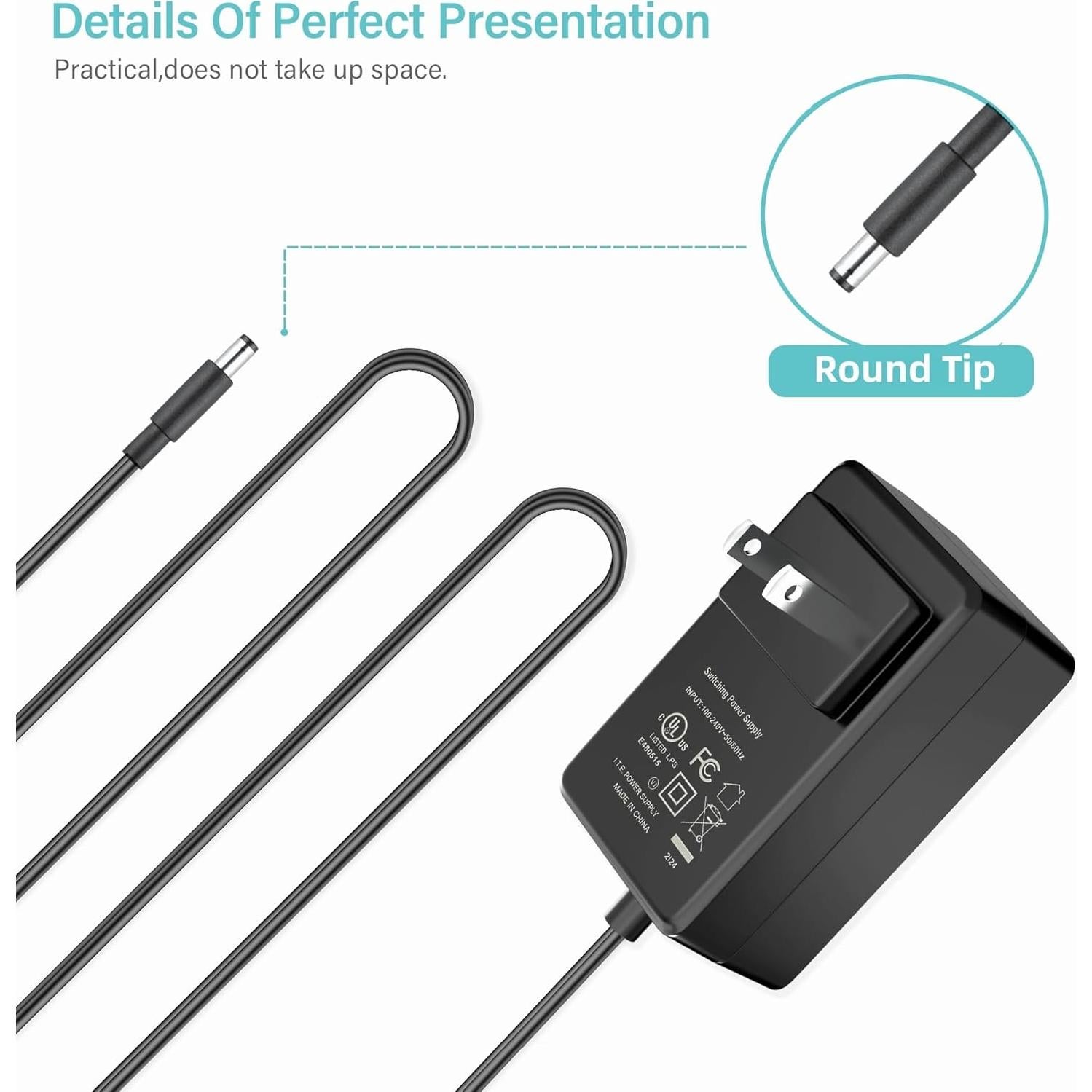 Cargador de CA 12V SLLEA Compatible Bmax B1 Pro Mini PC