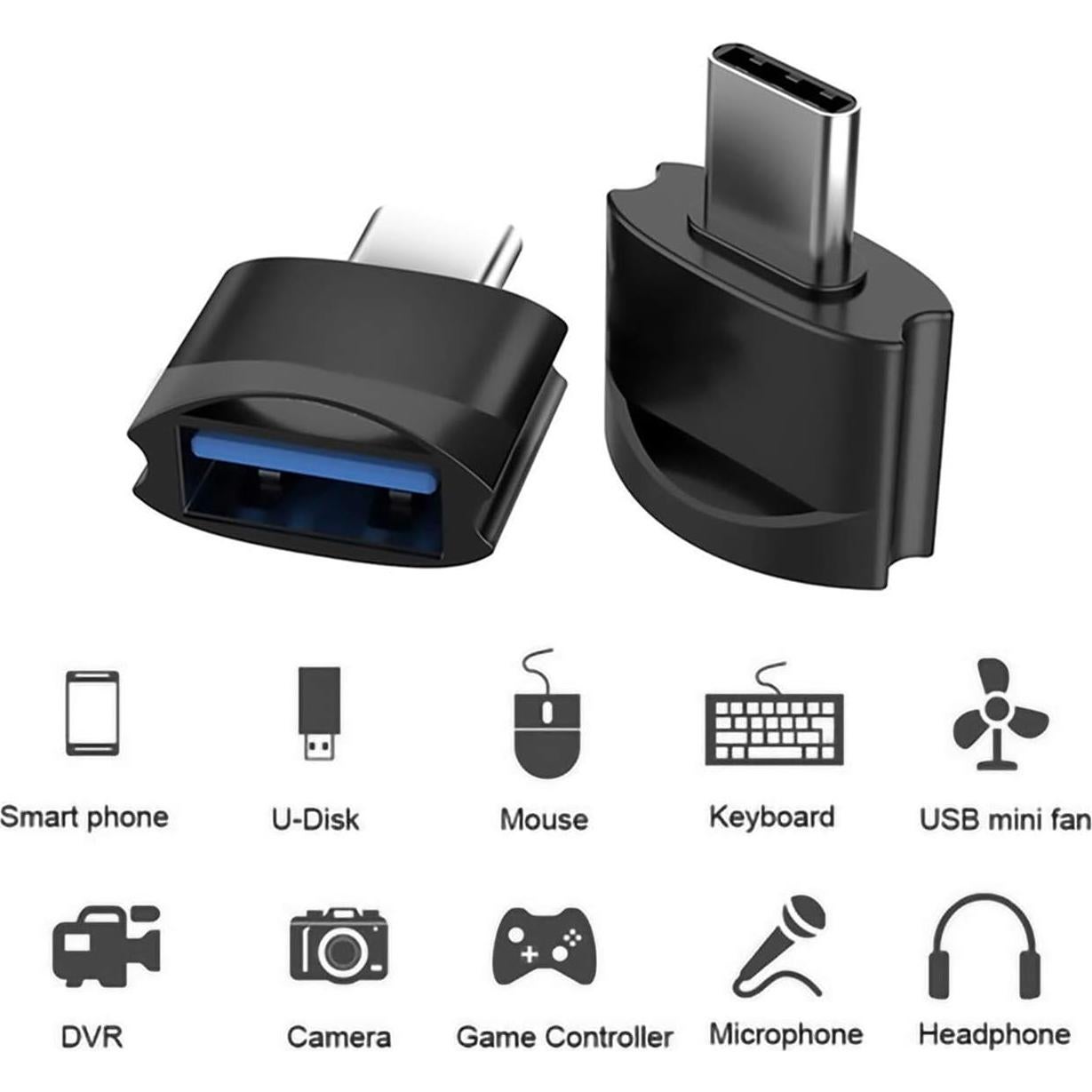 Adaptador USB C a USB A Tek Styz - Paquete de 2, 5Gbps