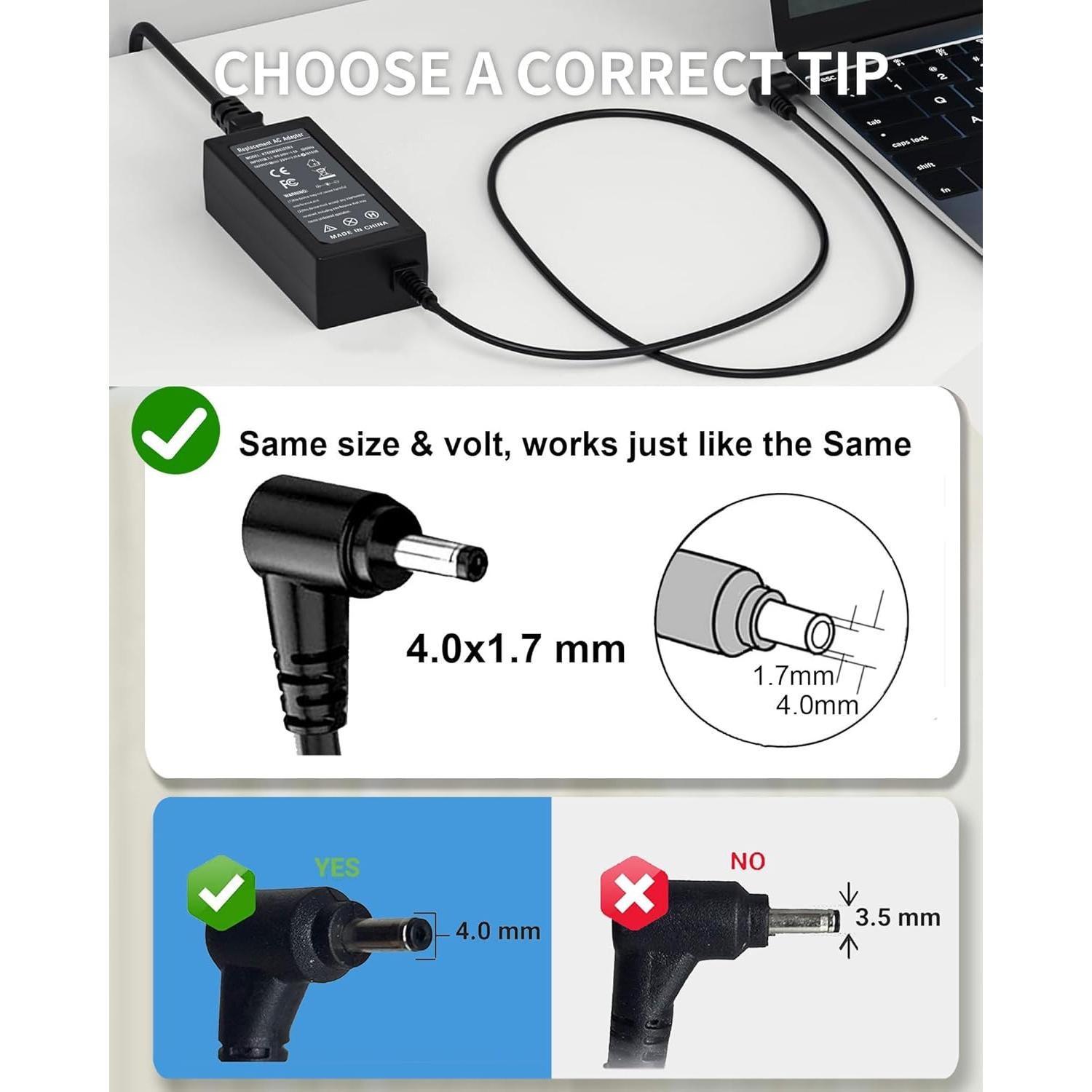 Cargador de Laptop Lenovo IdeaPad 65W USB-C 20V 3.25A