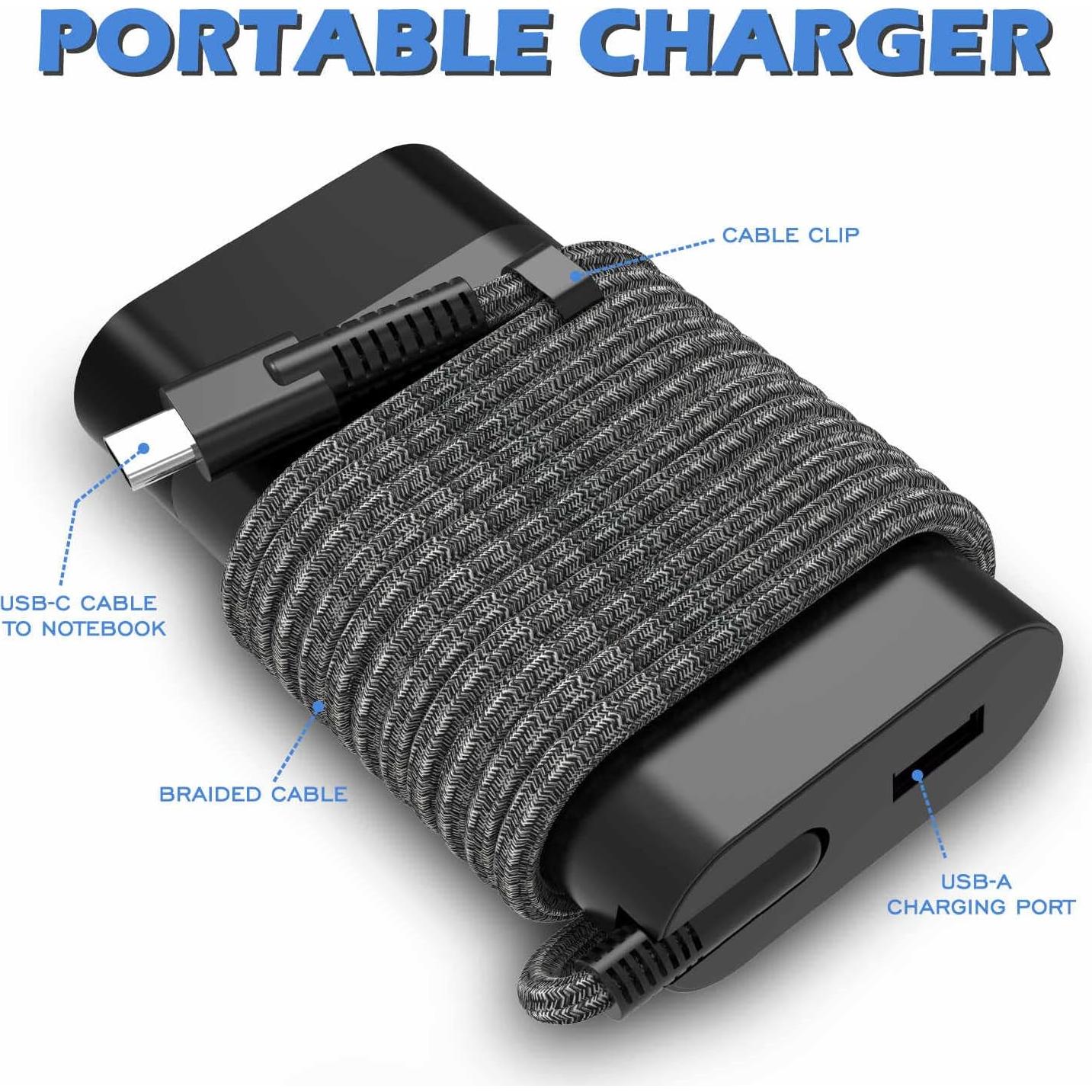 Cargador USB-C 65W HP para Spectre x360, EliteBook, ProBook