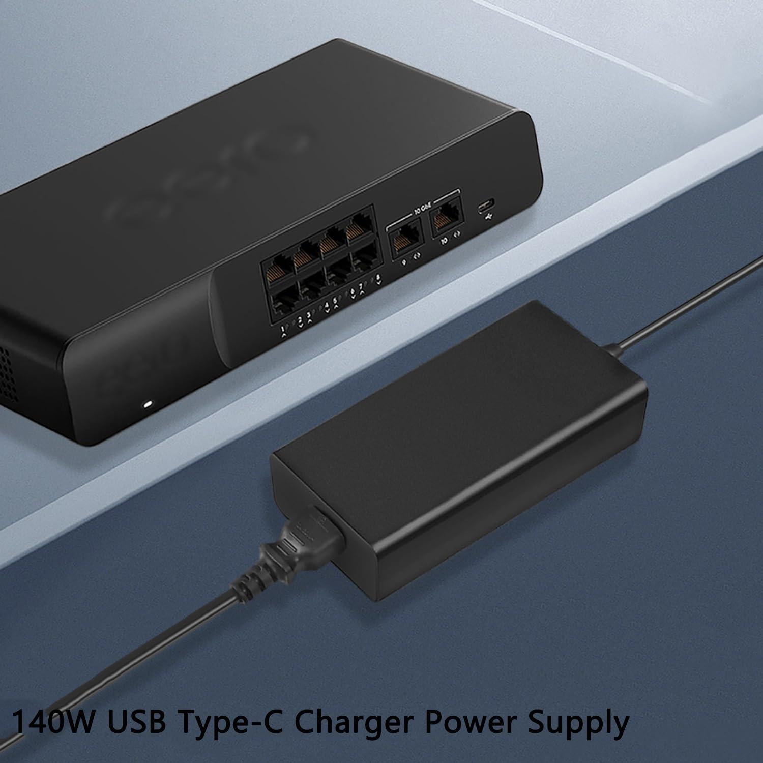 Cargador USB-C 140W 28V 5A Compatible con HP y MSI