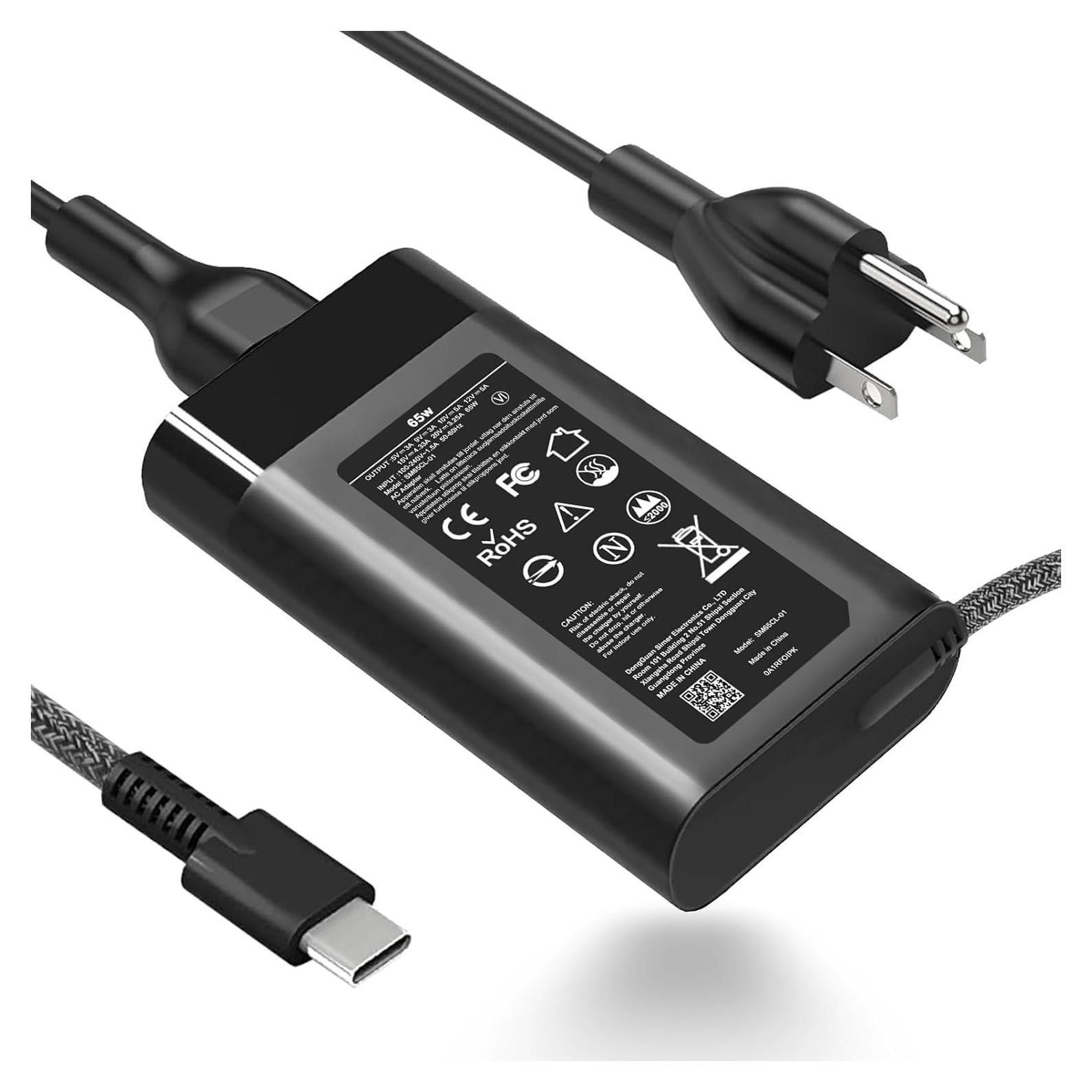 Cargador USB C 65W ELECBRAiN para Laptop HP Spectre Envy