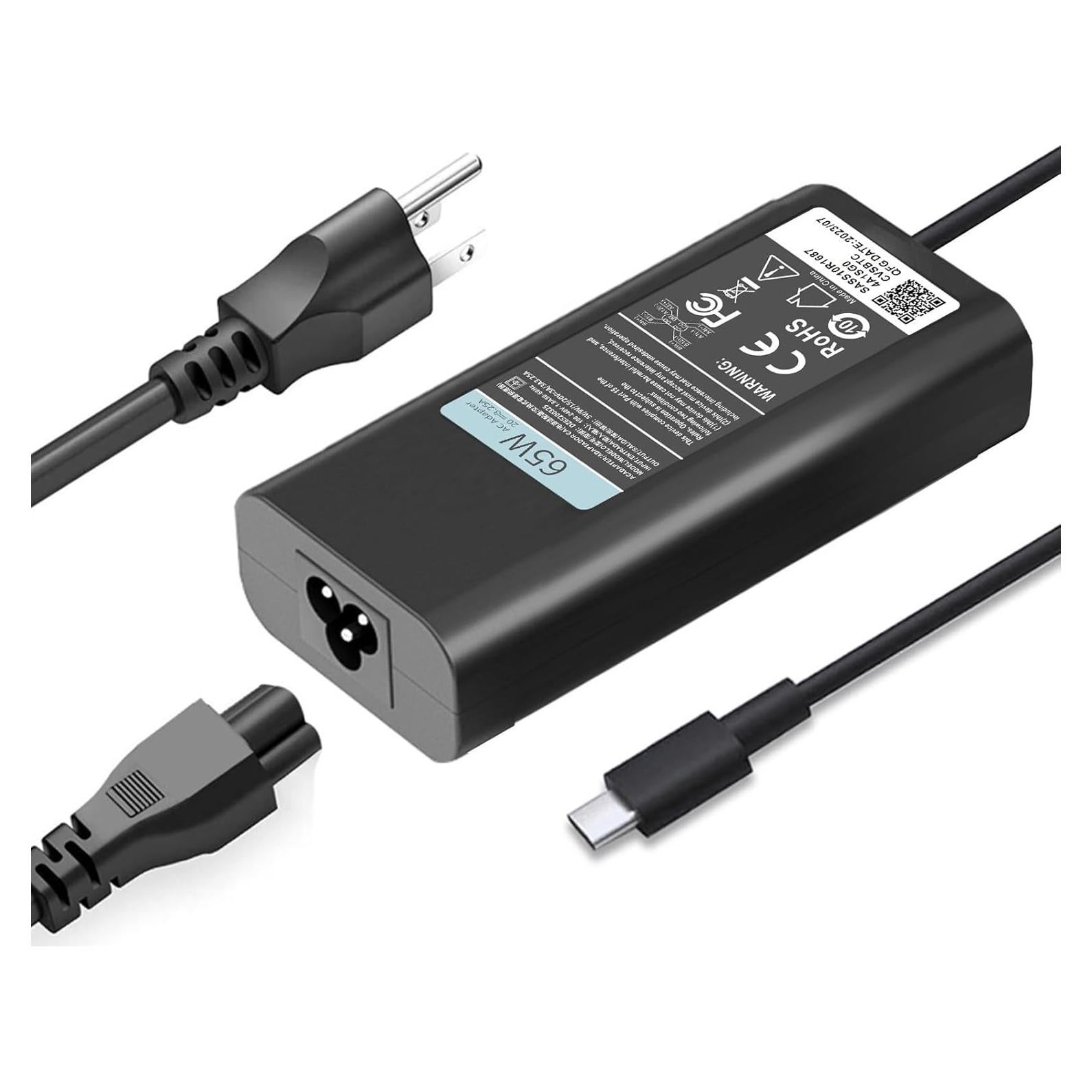 Cargador USB-C 65W Dell Adaptador de Corriente para Laptop