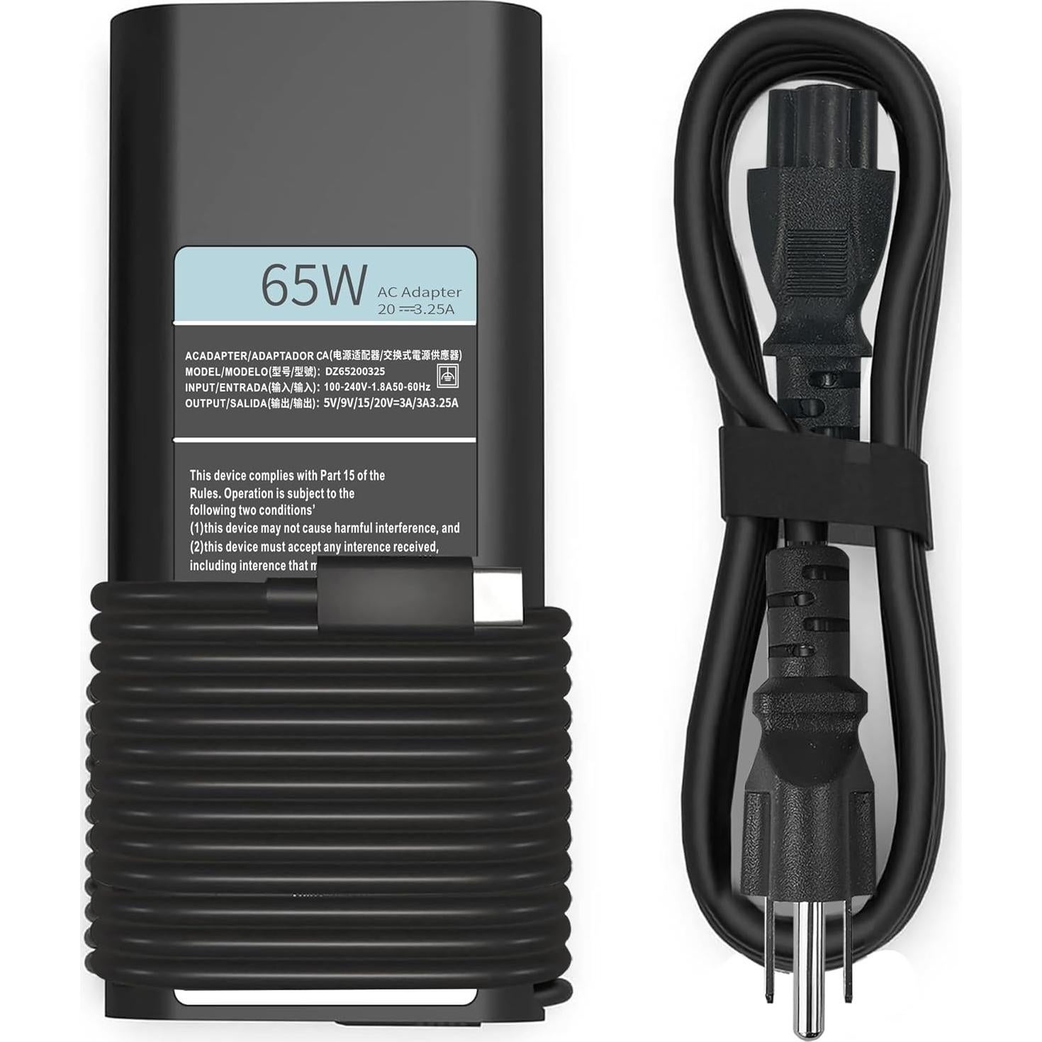 Cargador USB-C 65W Dell Adaptador de Corriente para Laptop