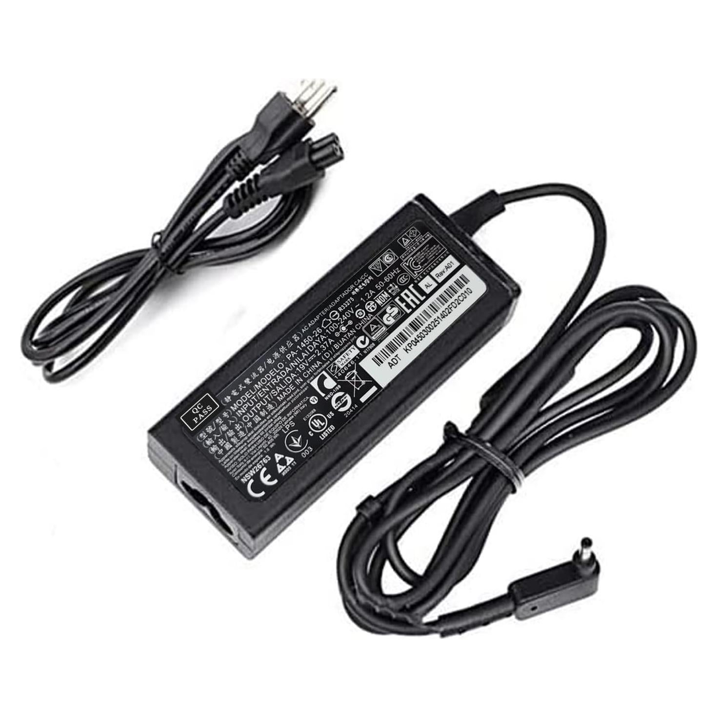 Cargador de CA 45W para Laptop Acer PA-1450-26 19V 2.37A