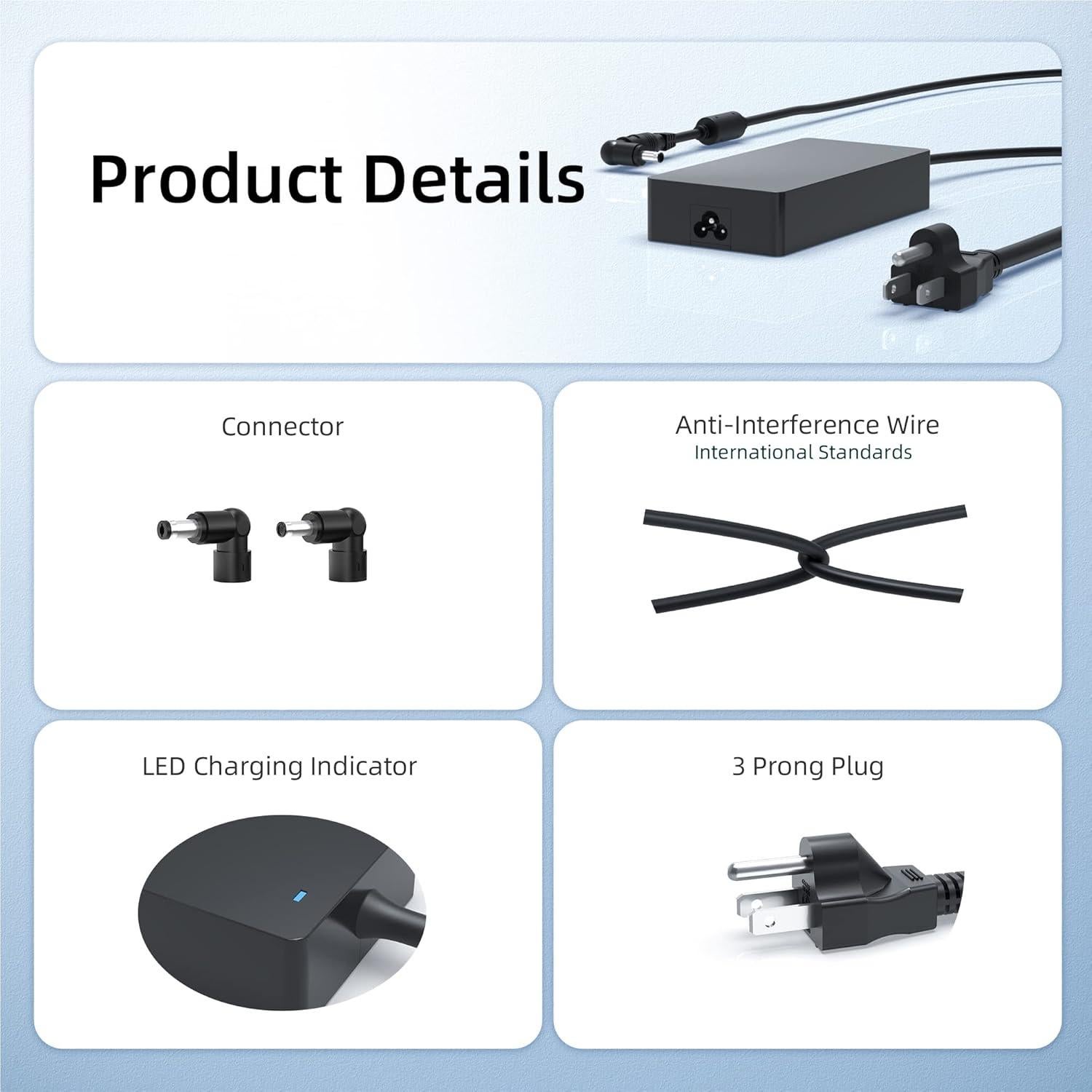 Cargador 180W Nicpower para Laptops MSI - Adaptador Rápido