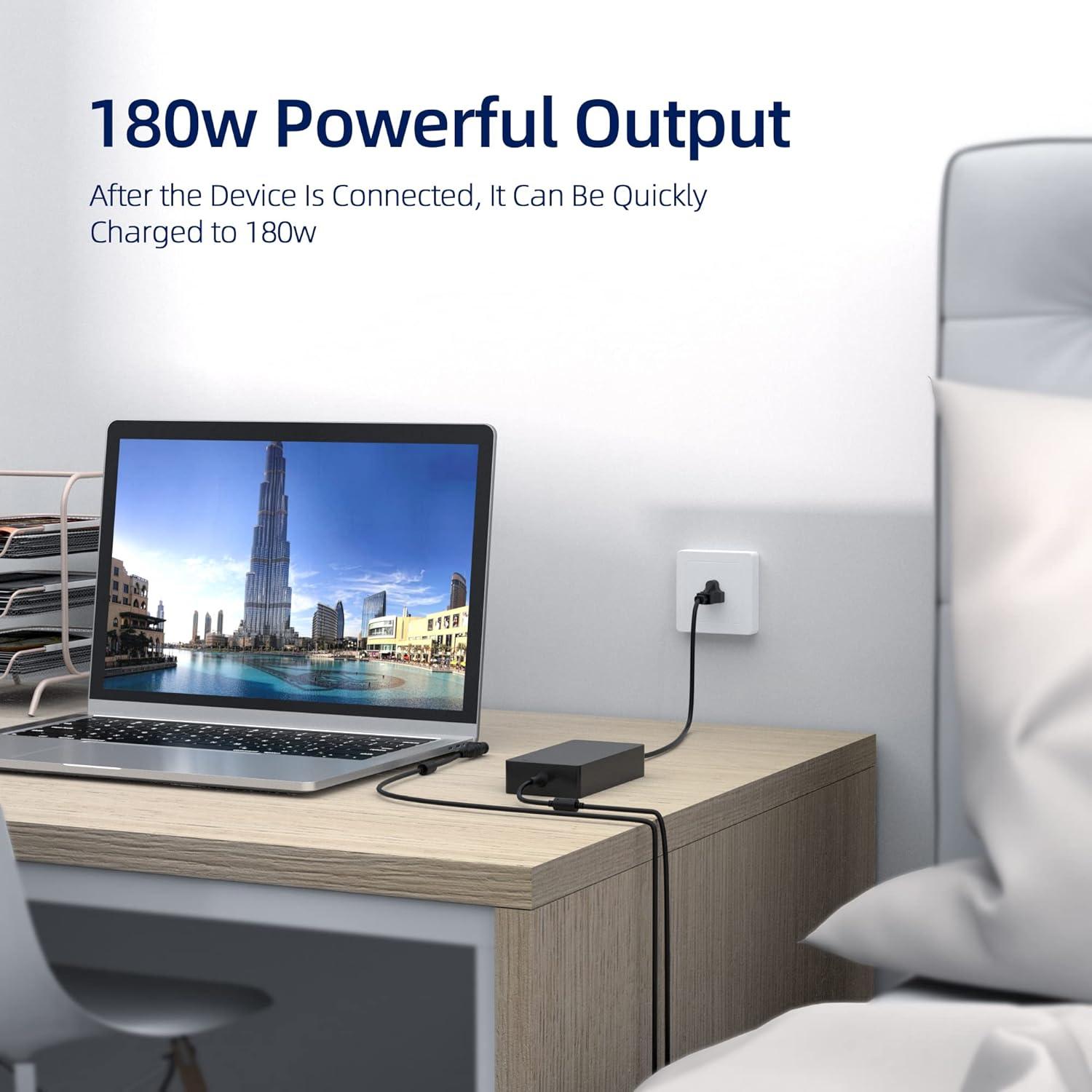 Cargador 180W Nicpower para Laptops MSI - Adaptador Rápido