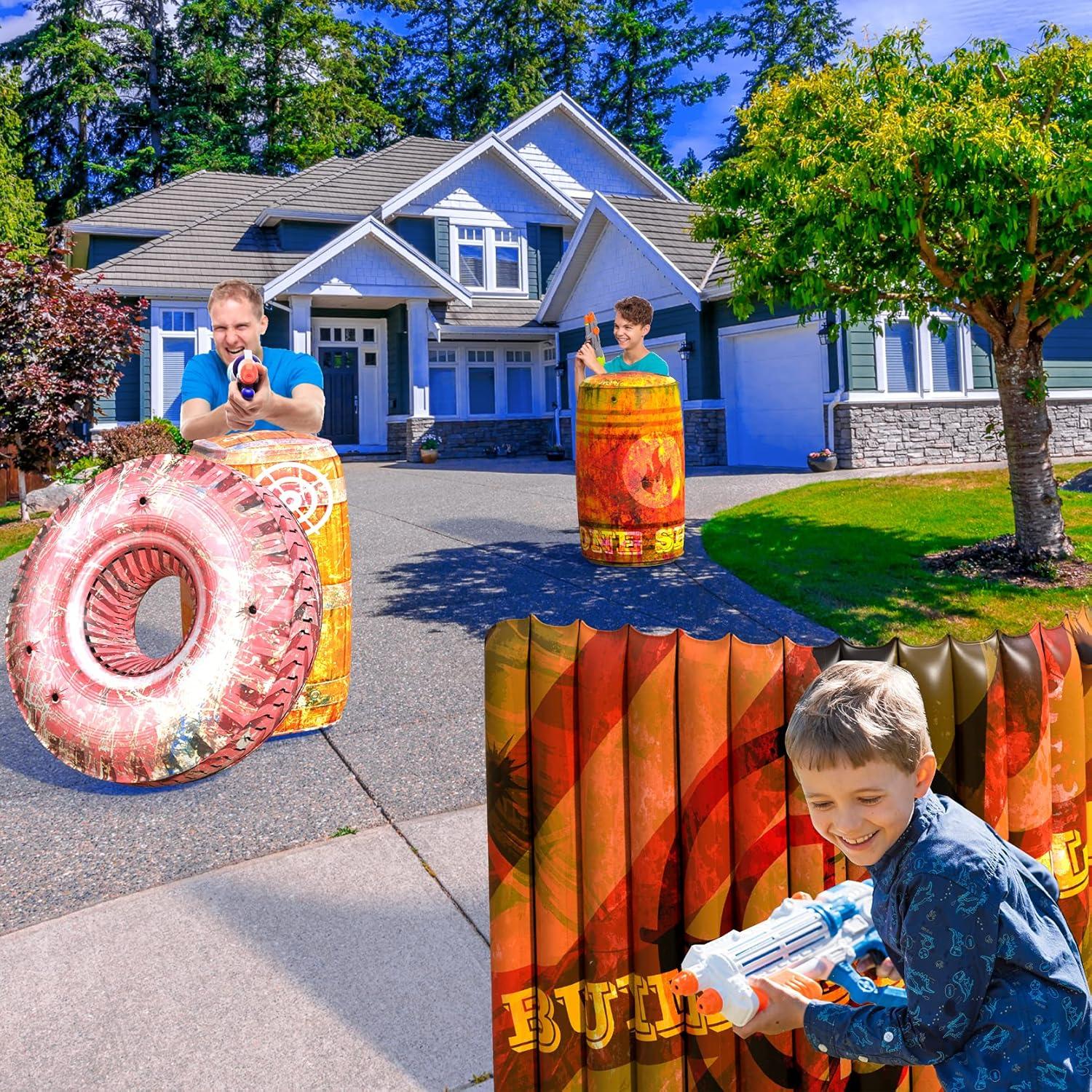 Bunkers Inflables Skywin - 4 Obstáculos para Laser Tag