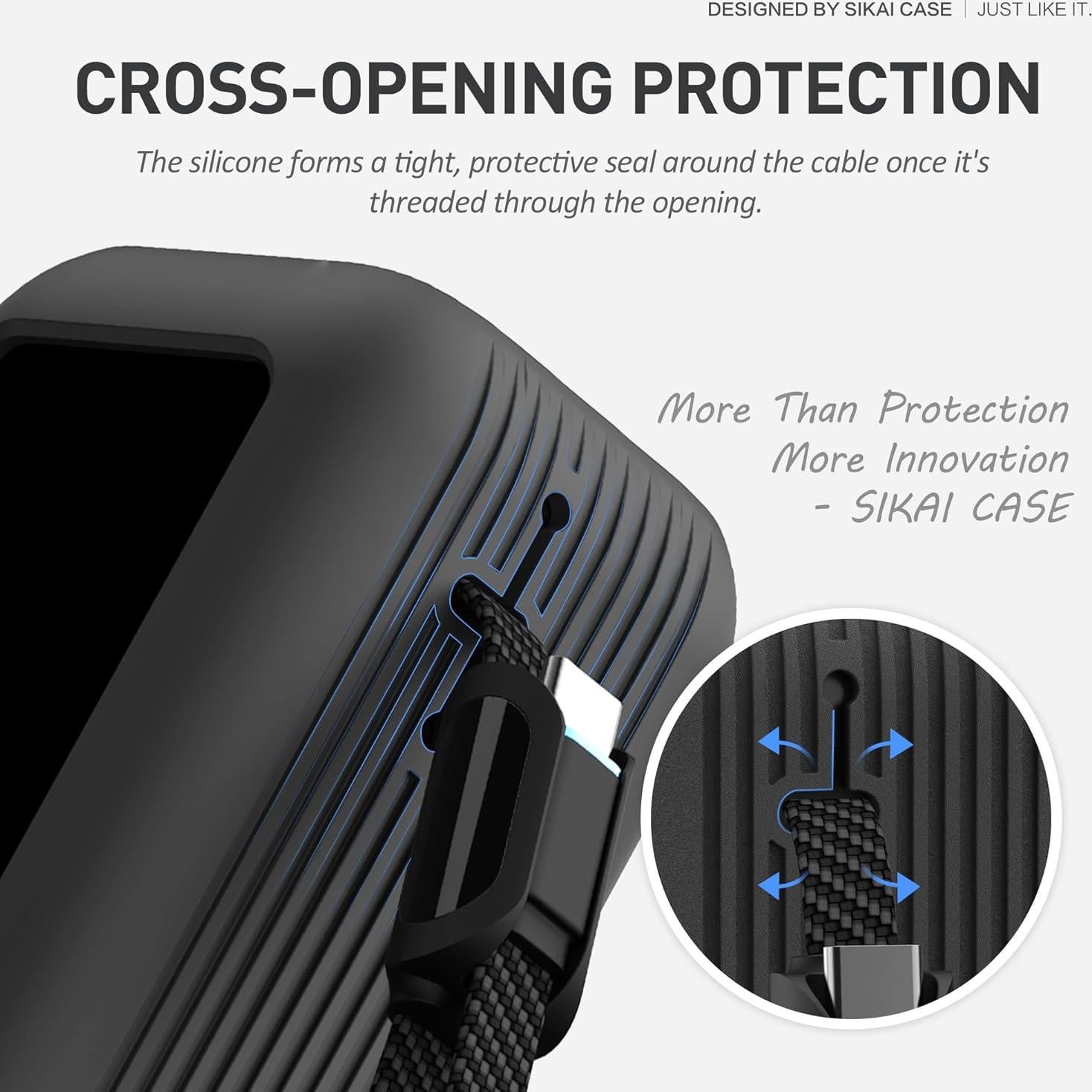 Funda de Silicona SIKAI para Banco de Poder Anker 165W Negro