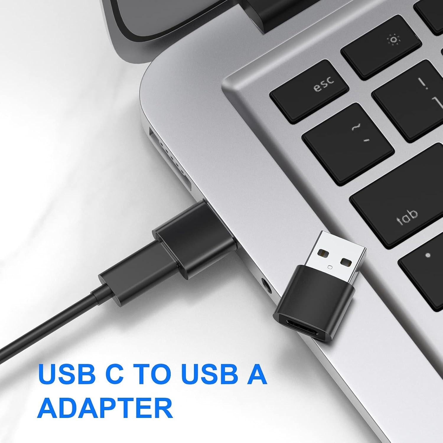 Adaptadores USB C a A SZAWINLI - 5 Paquetes, Plata
