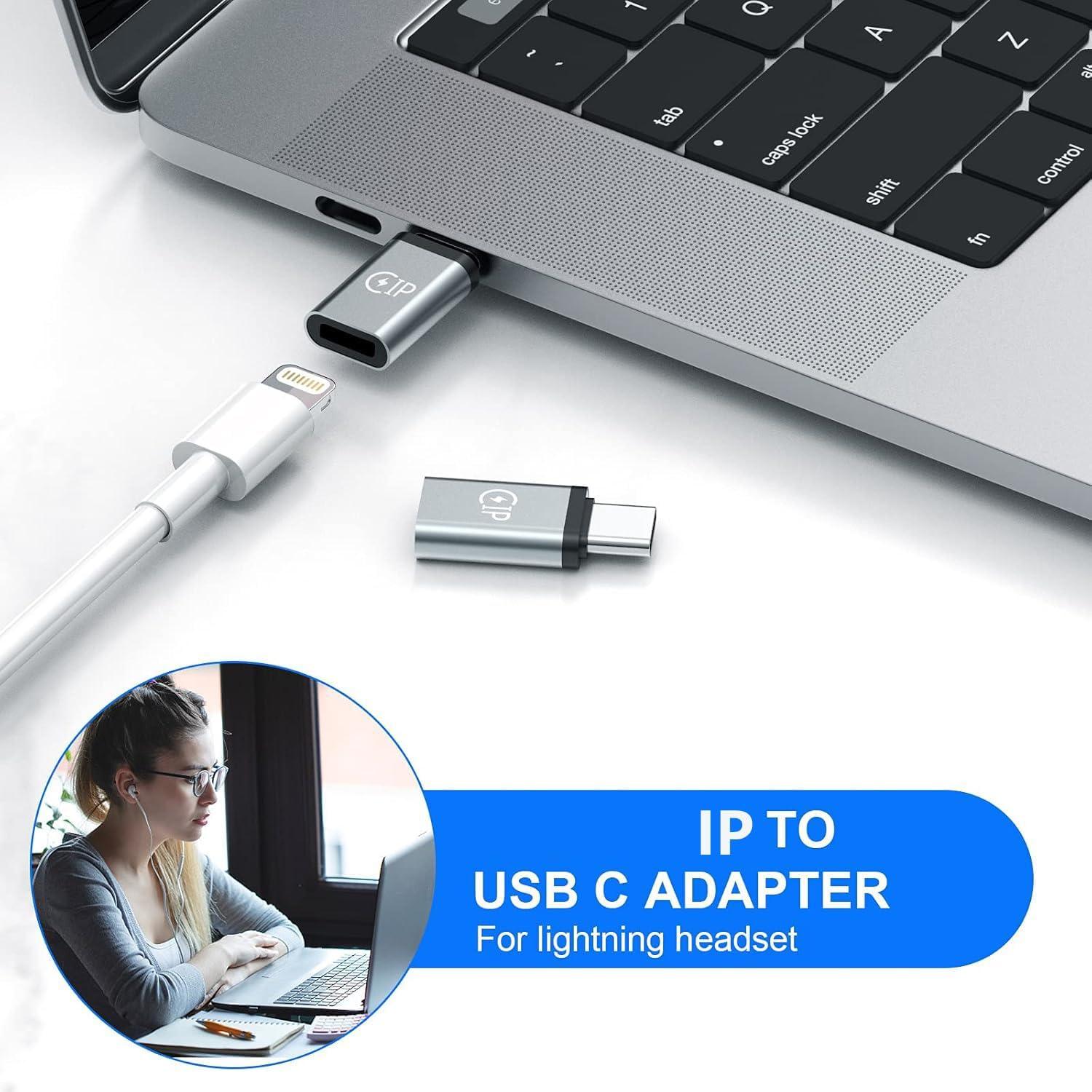Adaptadores USB C a A SZAWINLI - 5 Paquetes, Plata