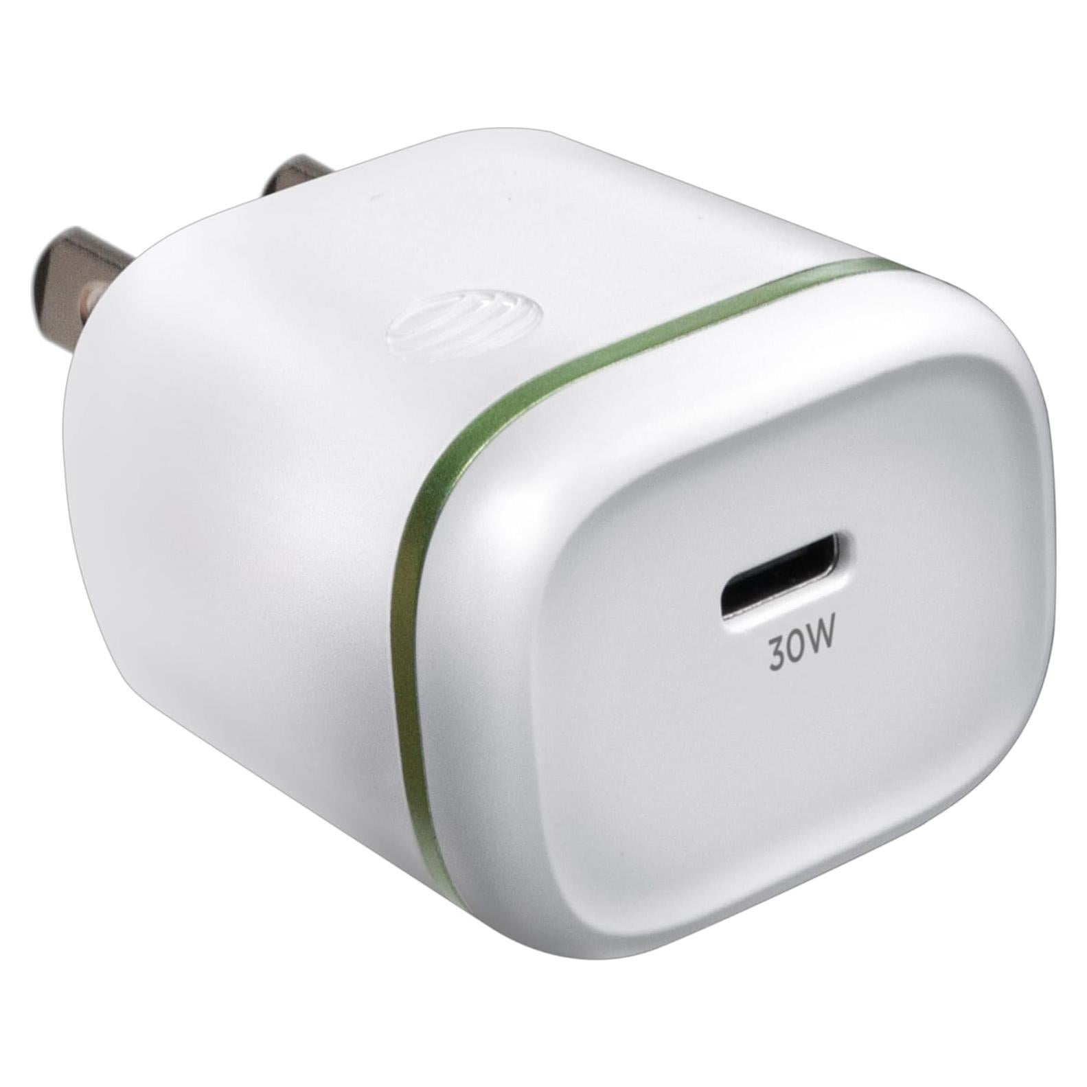 Cargador de pared USB-C AT&T 30W con carga rápida - Blanco