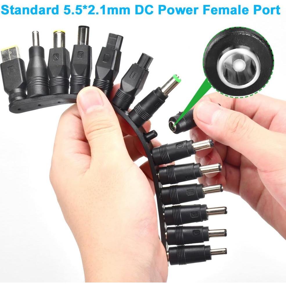 Adaptadores de Corriente Universal 38 PCS Aceyoon 5.5x2.1mm