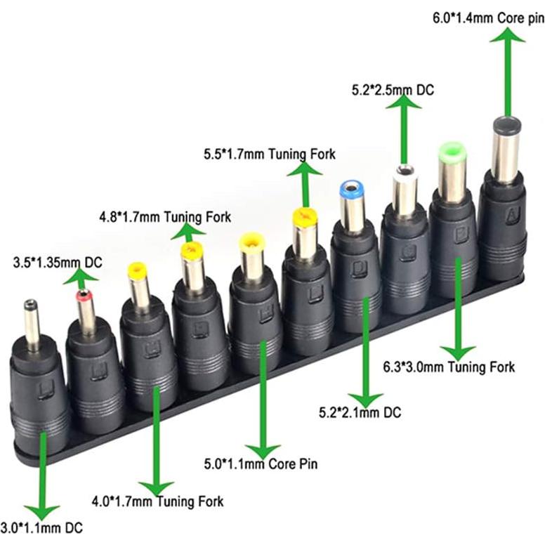 Adaptadores de Corriente Universal 38 PCS Aceyoon 5.5x2.1mm