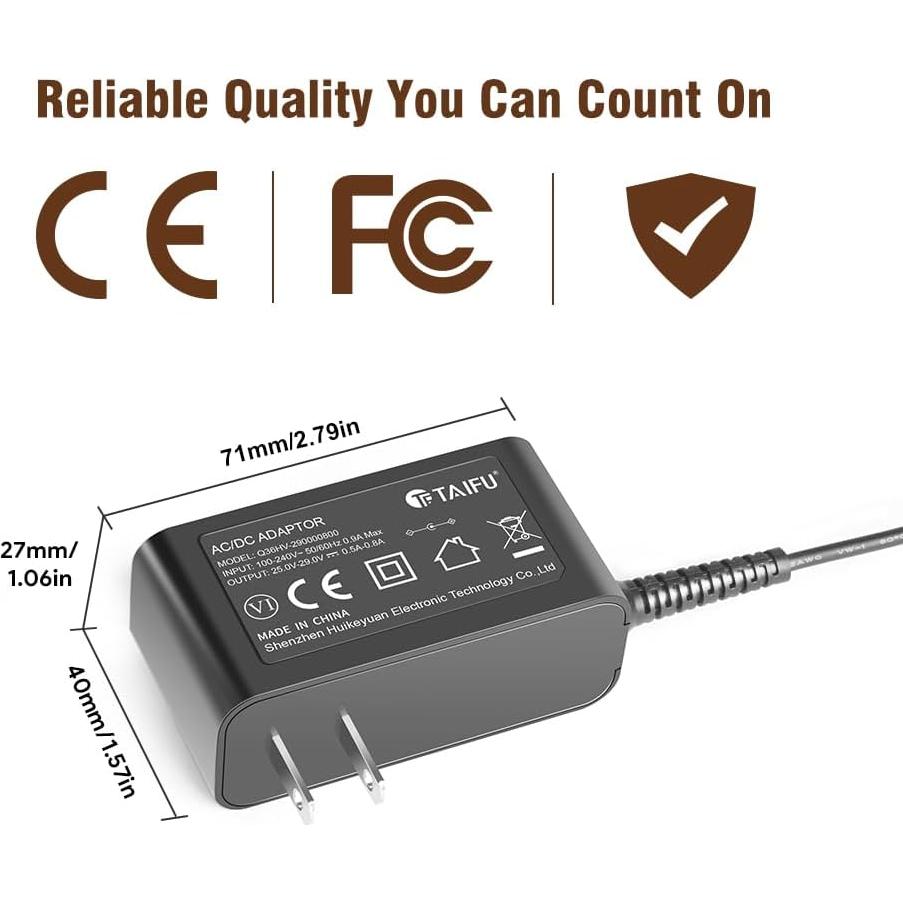 Adaptador de CA Eureka MC2805A Cargador 25-29V 190g