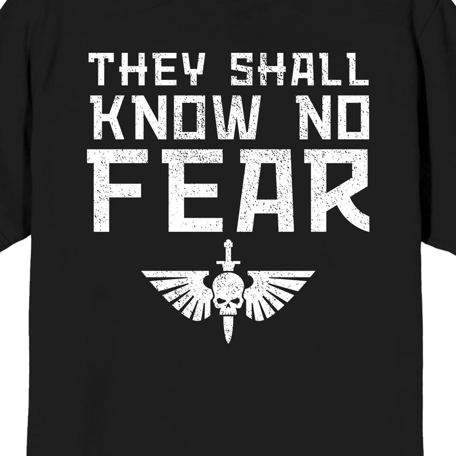 Camiseta Gráfica Negra Warhammer 40000 Hombre Talla Grande