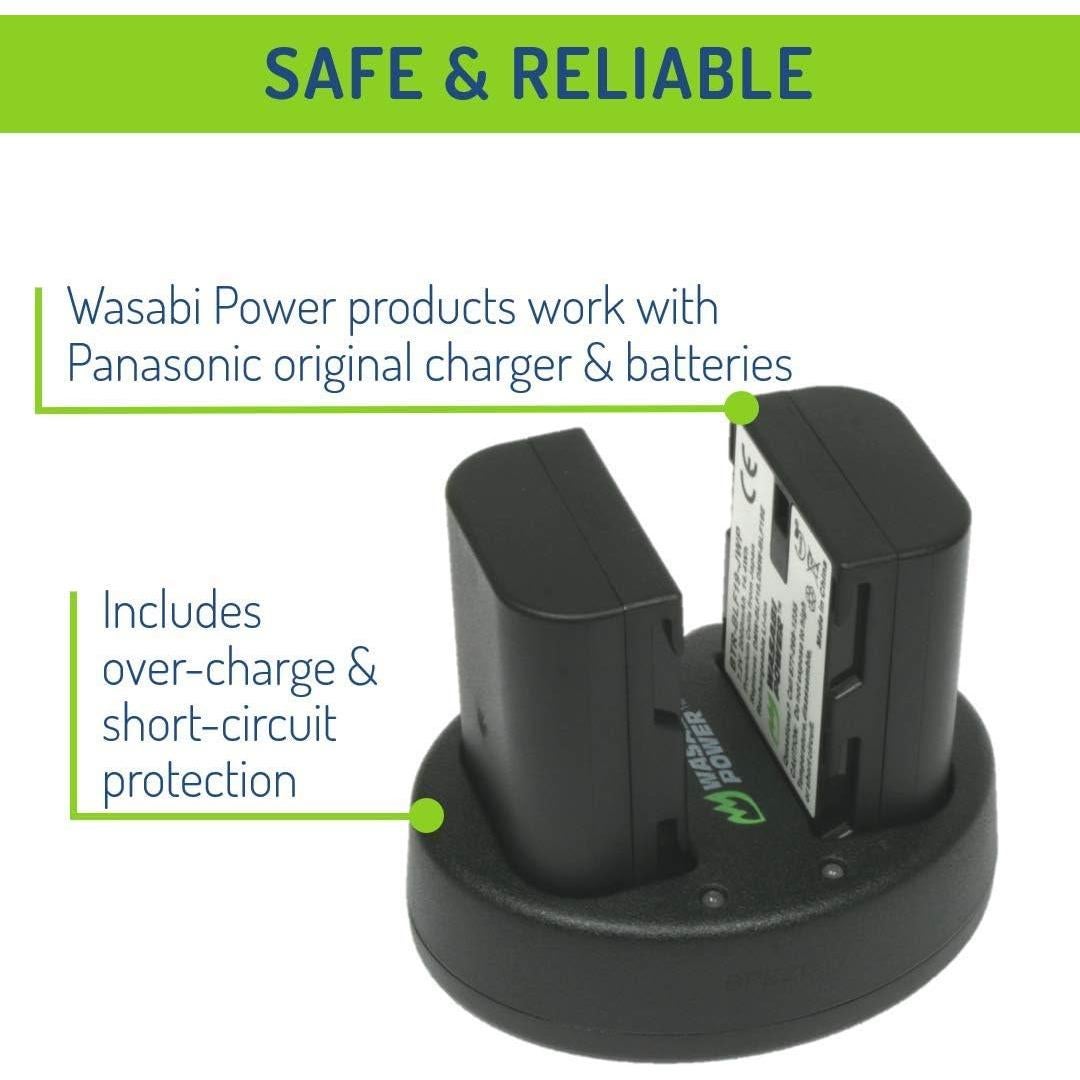 Kit de Baterías Wasabi Power DMW-BLF19 y Cargador USB Dual