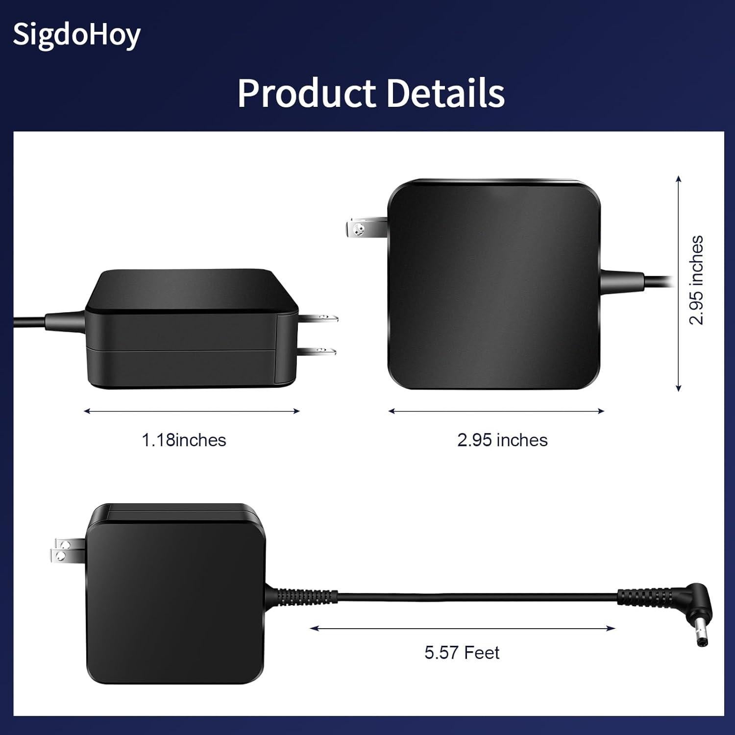 Cargador portátil 65W Lenovo Ideapad 3/1/330/340/5