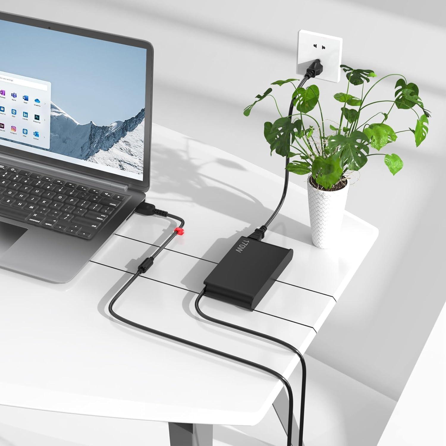 Cargador de Laptop DONGERDI 170W Compatible con Lenovo ThinkPad