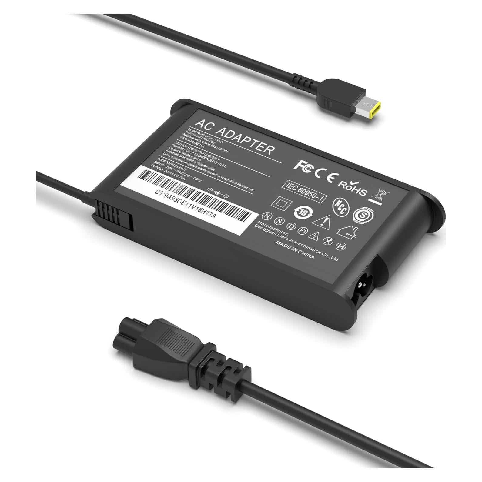 Cargador Nivjuky 135W Compatible con Lenovo ThinkPad y IdeaPad