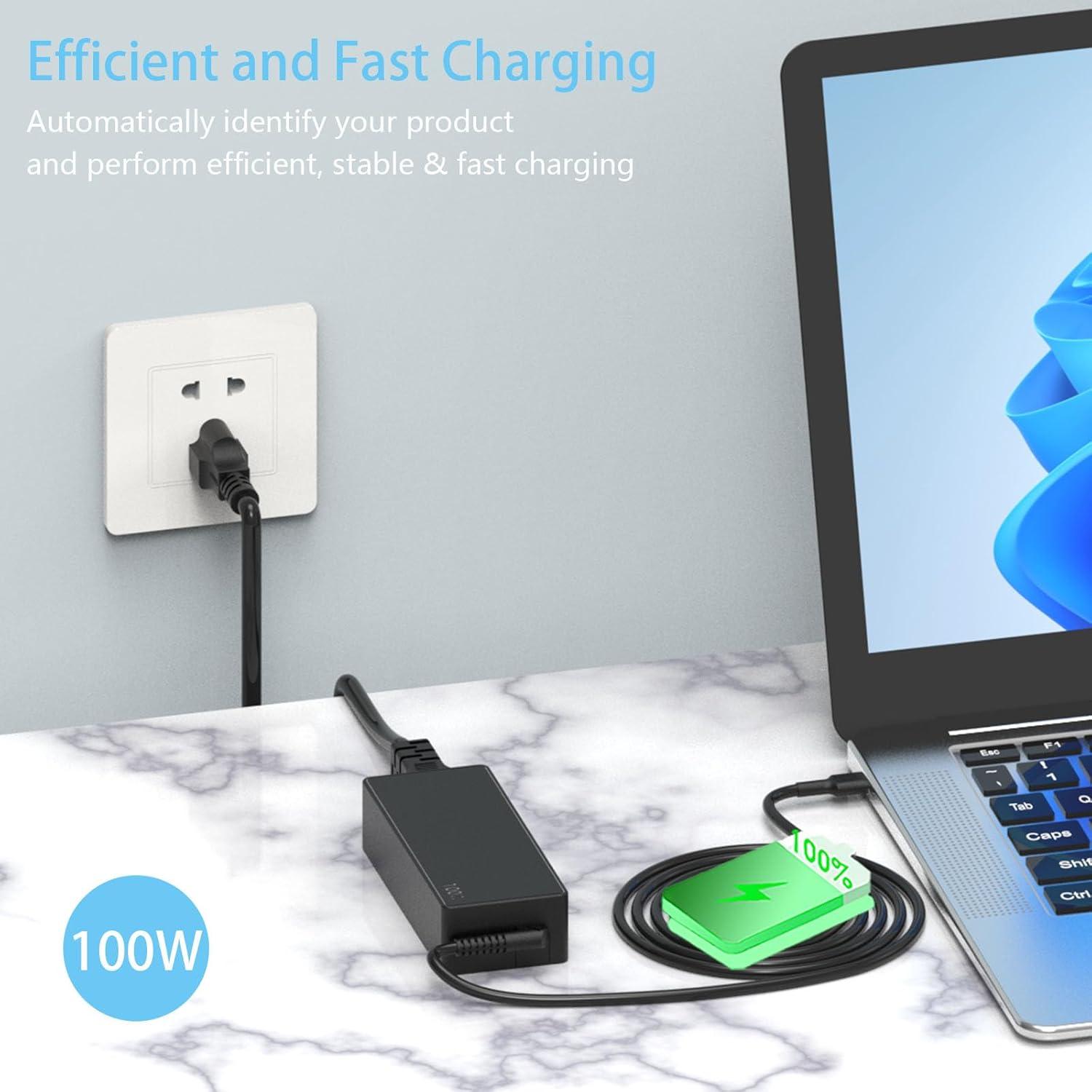 Cargador USB-C 100W Lenovo ThinkPad IdeaPad Yoga HP