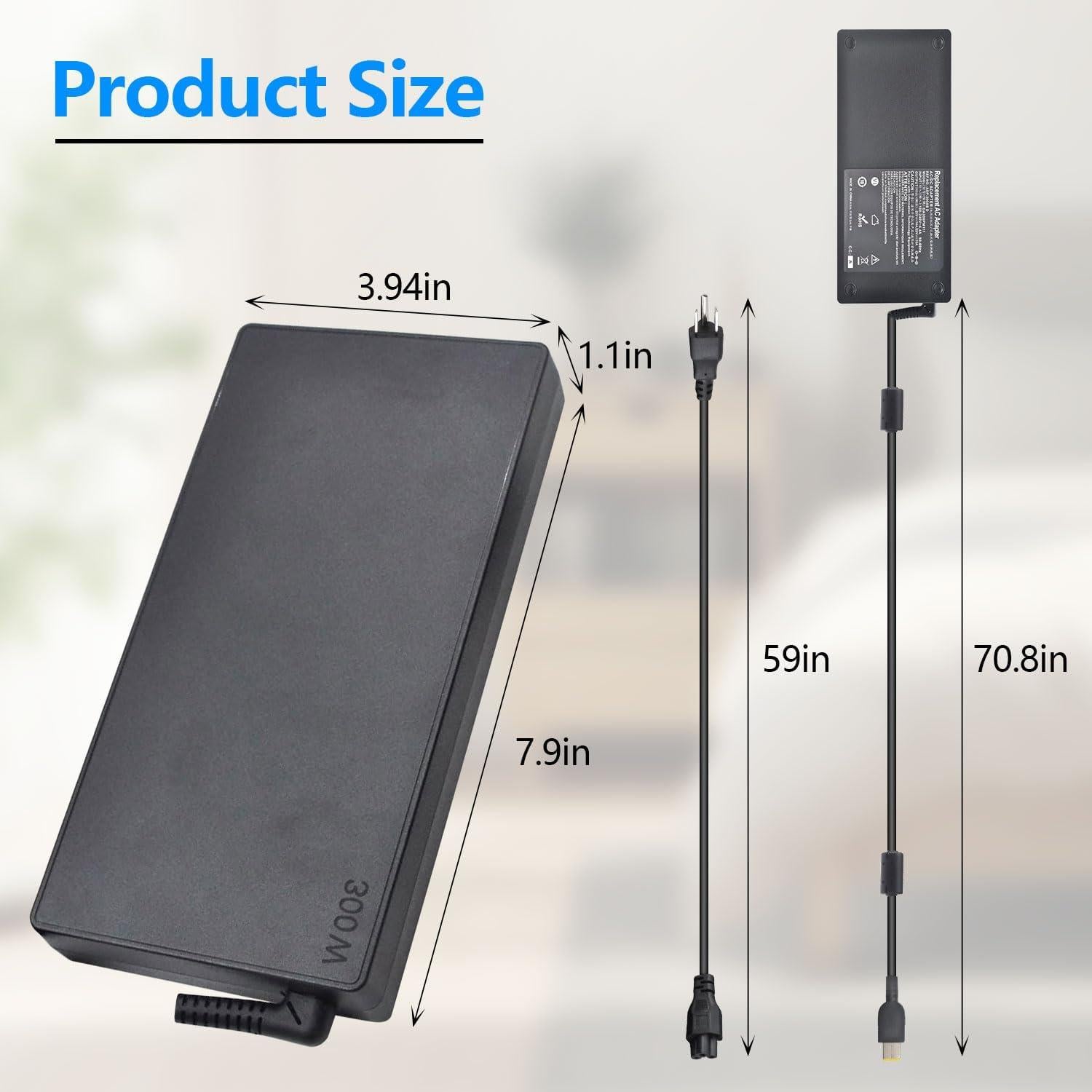 Cargador de Laptop Lenovo 300W 20V 15A Adaptador AC