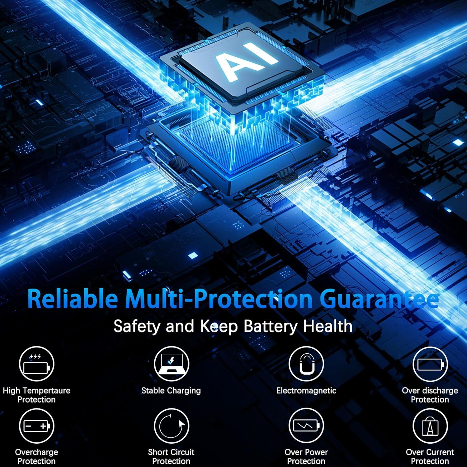 Cargador USB Tipo C 100W FJEZCHN Compatible con Lenovo, Dell, HP