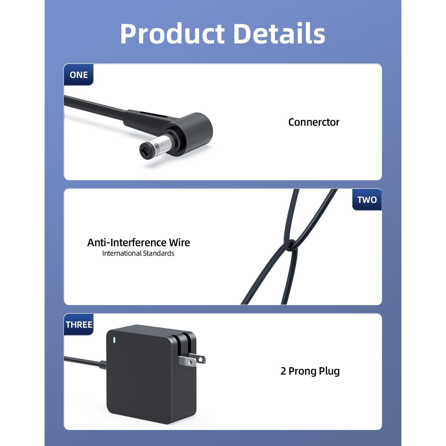 Cargador de CA Nicpower 65W para Asus Q552 Q552U Q552UB