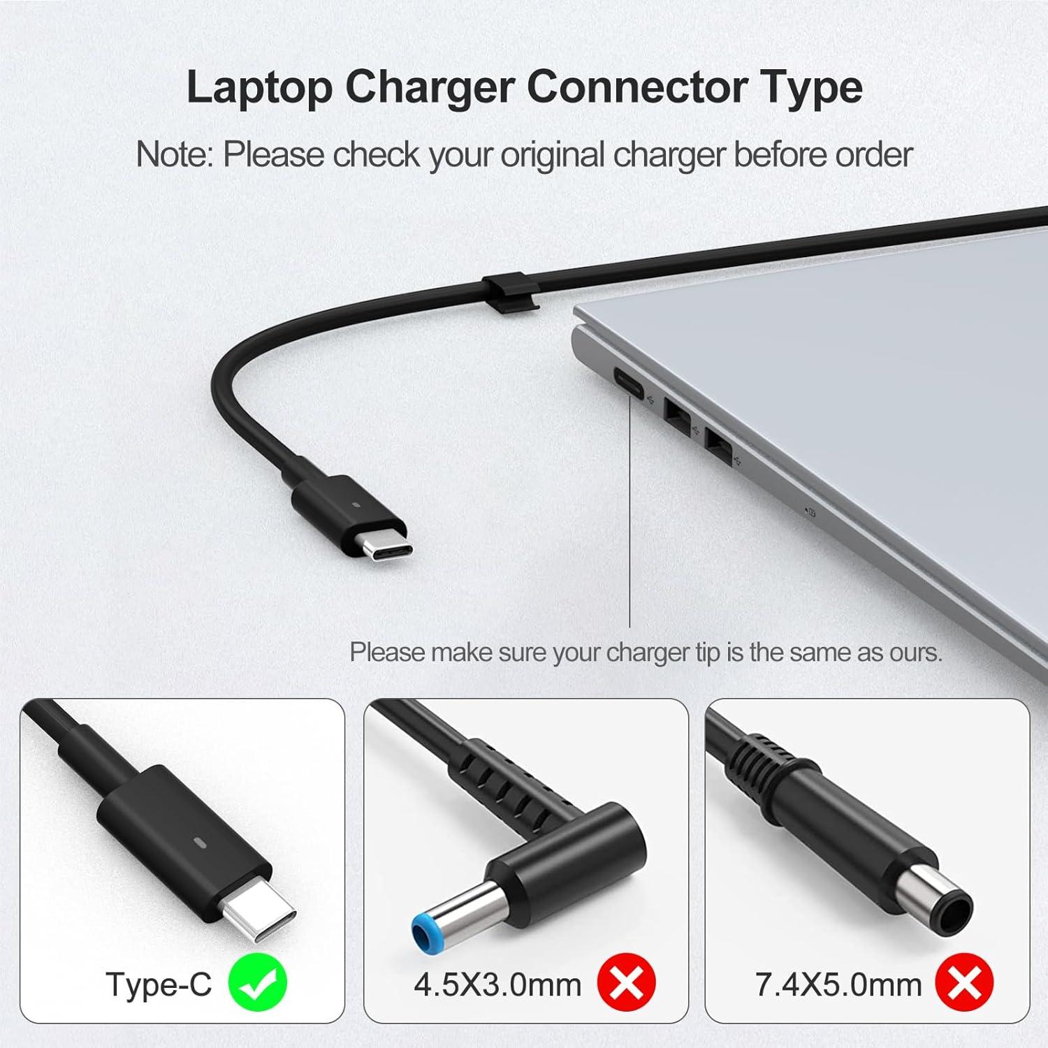 Cargador USB C 65W Dell Latitude XPS Chromebook - Compatible