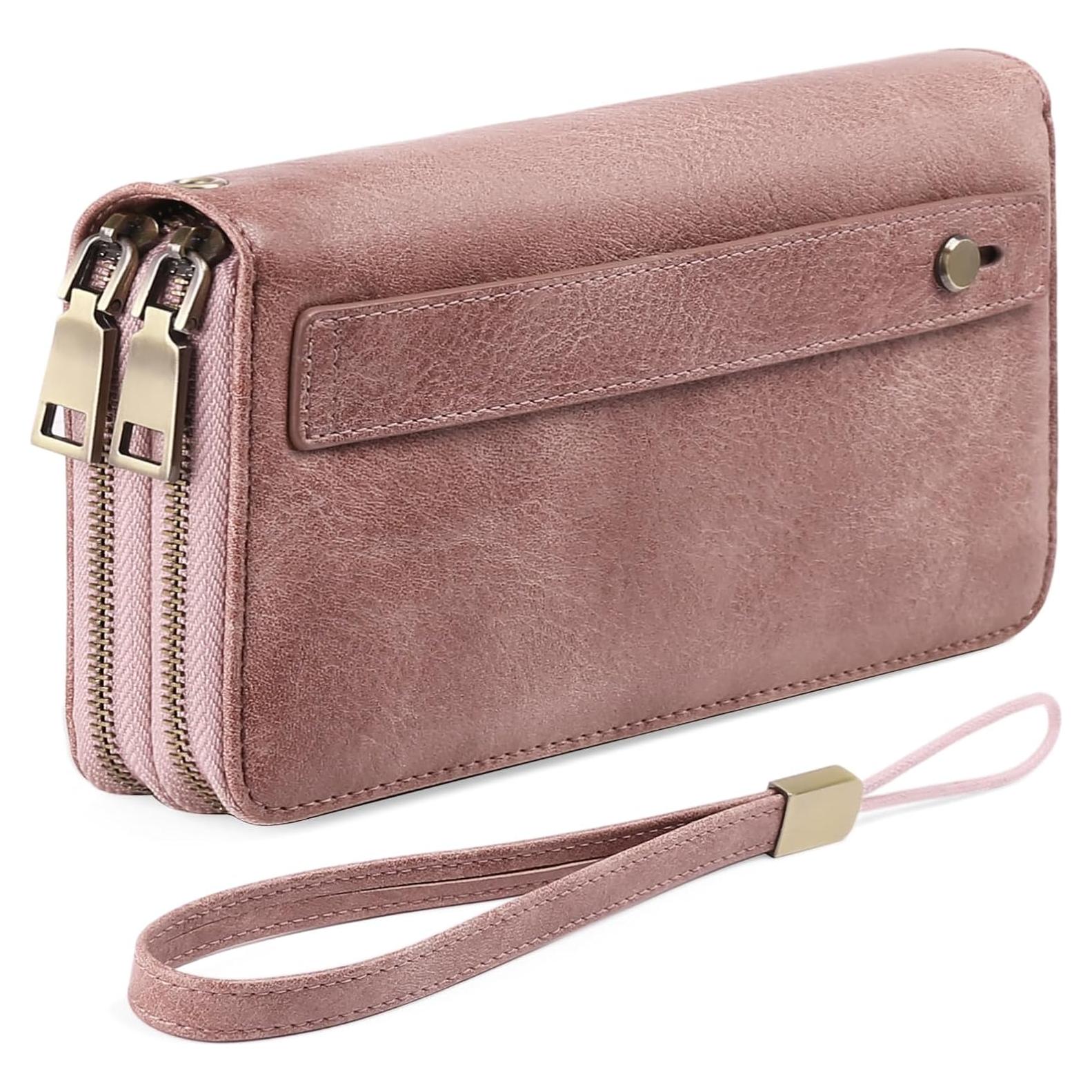 Billetera GAEKEAO Clutch Mujer Cuero RFID Gran Capacidad