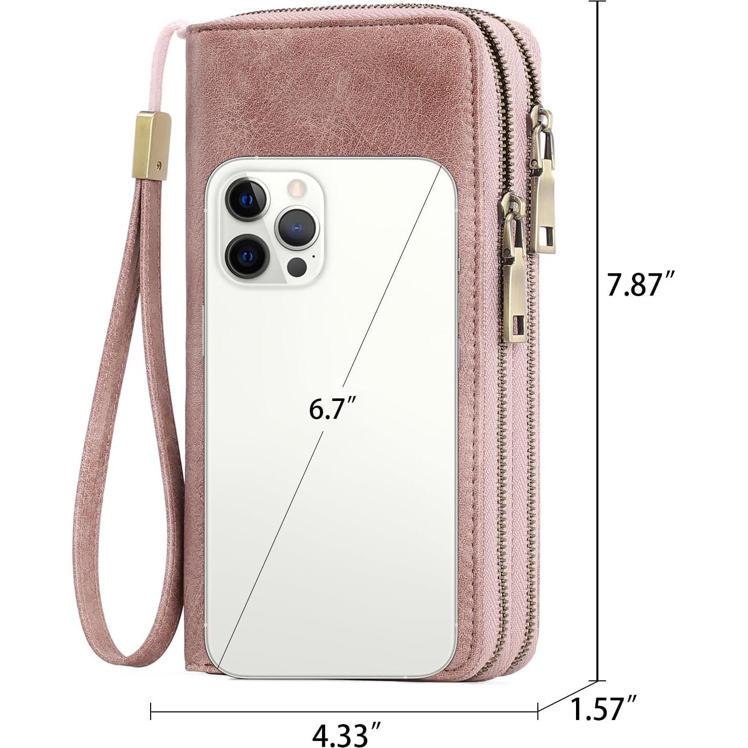 Billetera GAEKEAO Clutch Mujer Cuero RFID Gran Capacidad