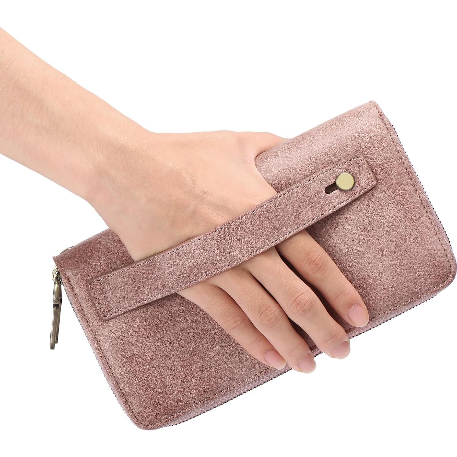 Billetera GAEKEAO Clutch Mujer Cuero RFID Gran Capacidad