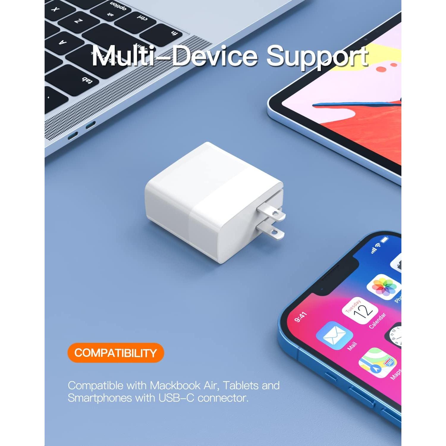 Cargador 30W Vicgee USB-C para MacBook Air y iPad Pro