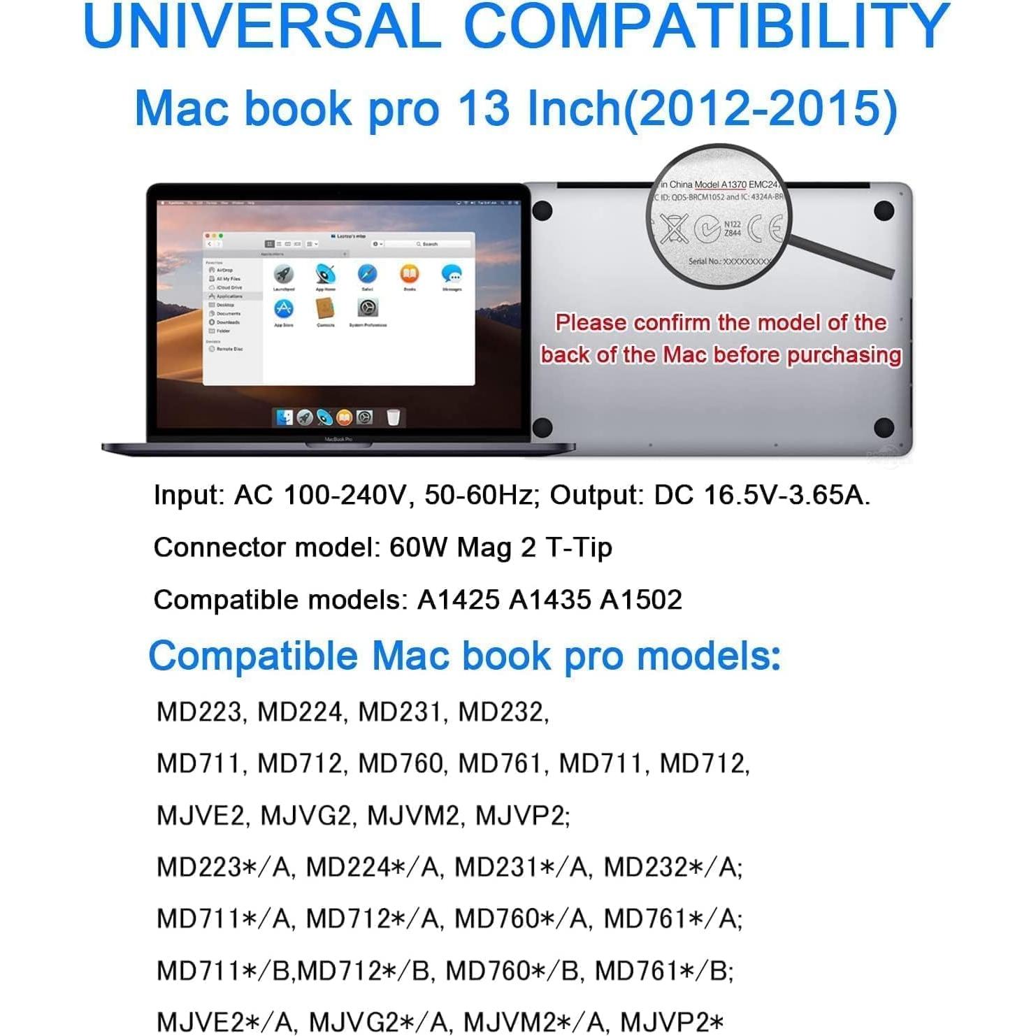 Cargador de Reemplazo Sehonor 45W para MacBook Air