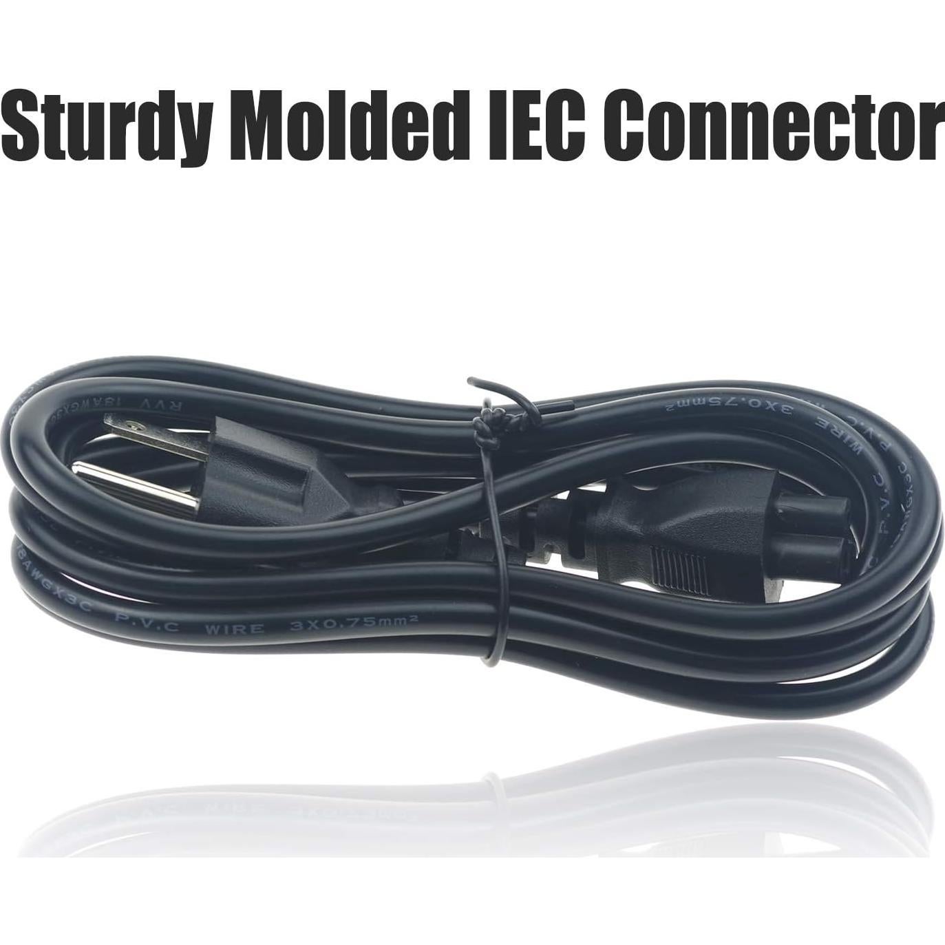 Cable de Alimentación Universal ROLADA 1.83m 3 Clavijas para Laptops