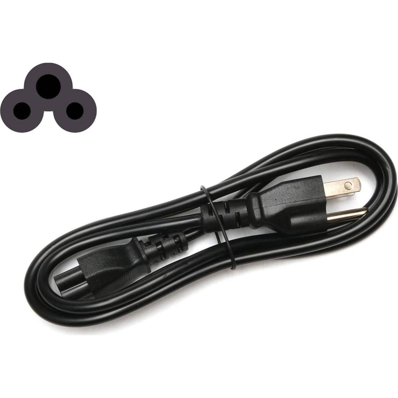 Cable de Alimentación Universal ROLADA 1.83m 3 Clavijas para Laptops