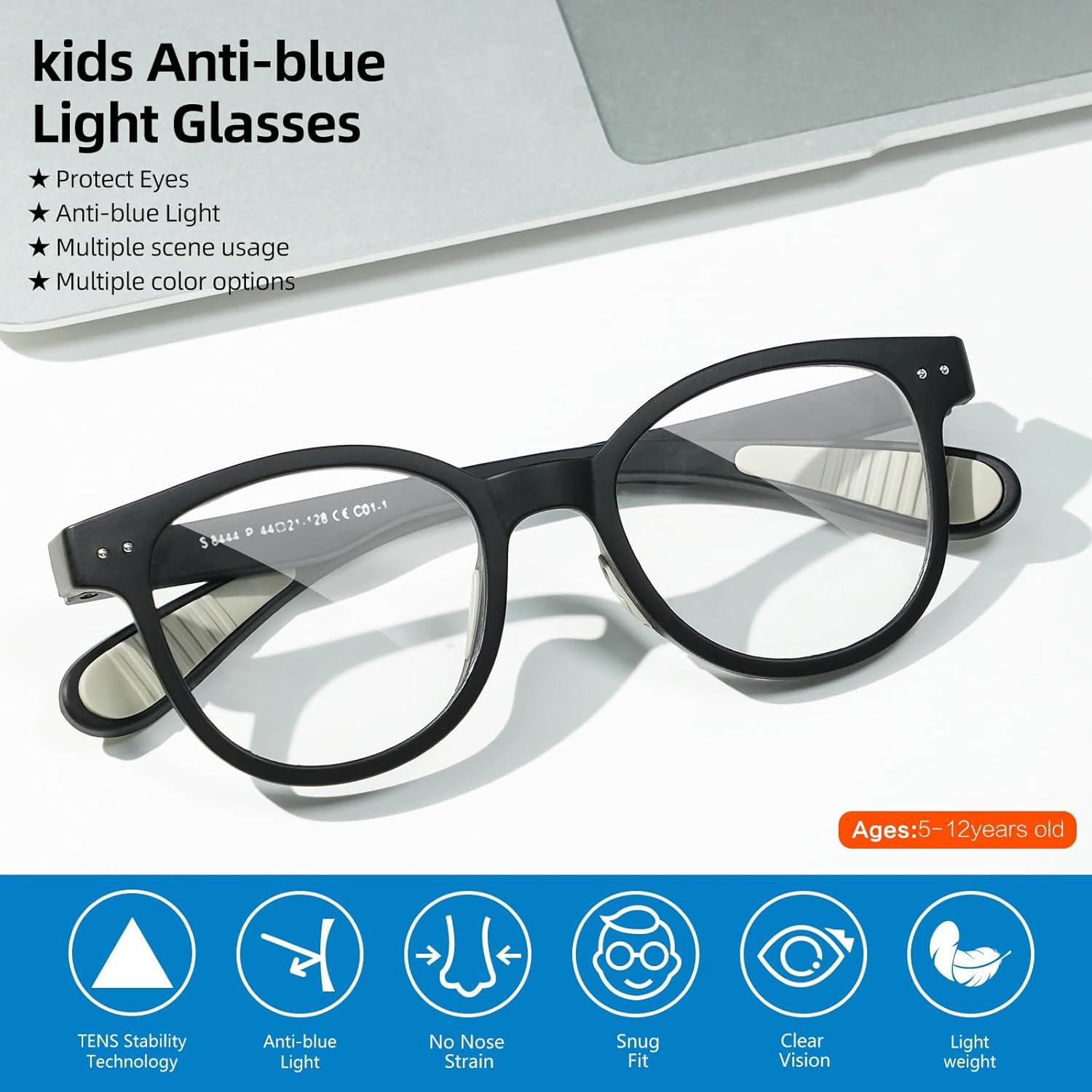 Gafas bloqueadoras de luz azul Eyebuddy para niños 5-12 años