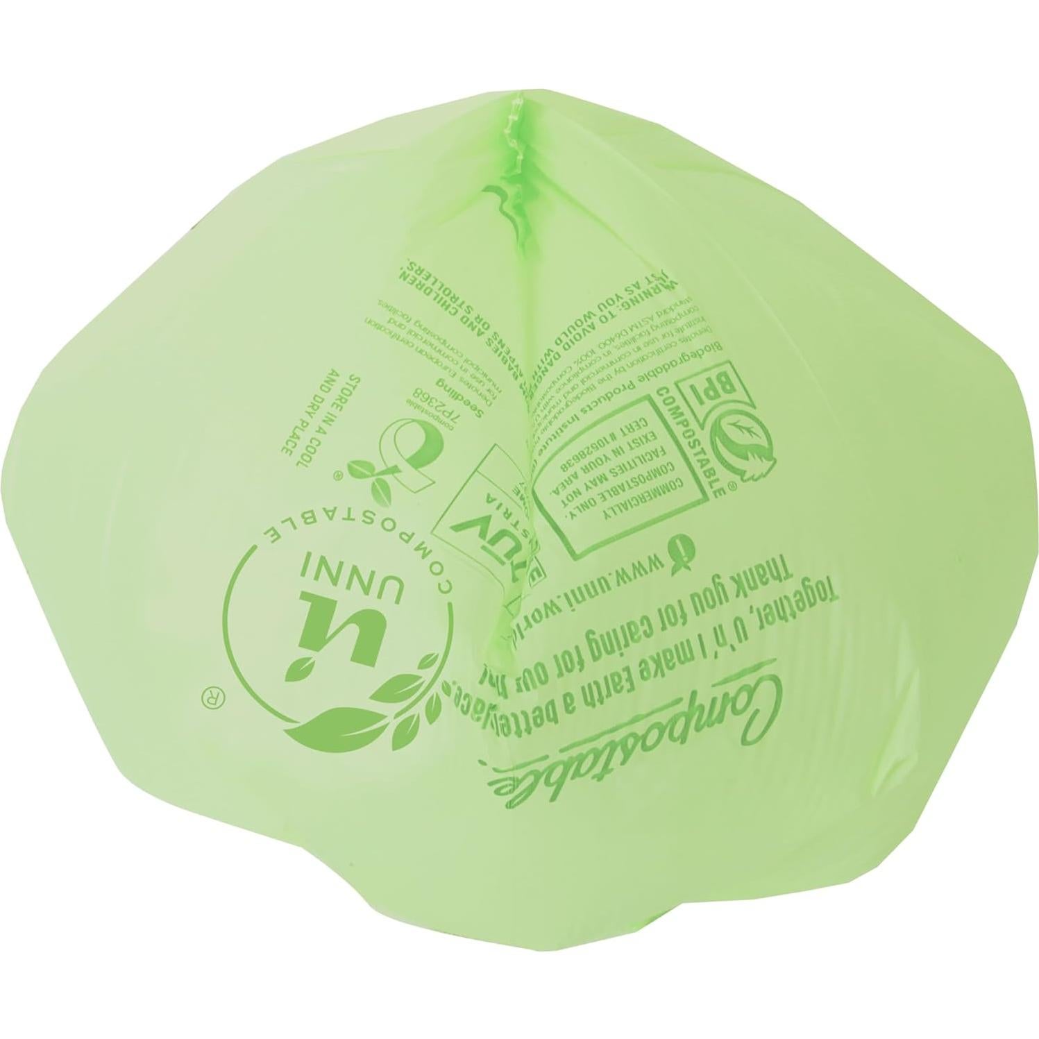 Bolsas de Basura Compostables UNNI 2.6 Galones 100 Unidades