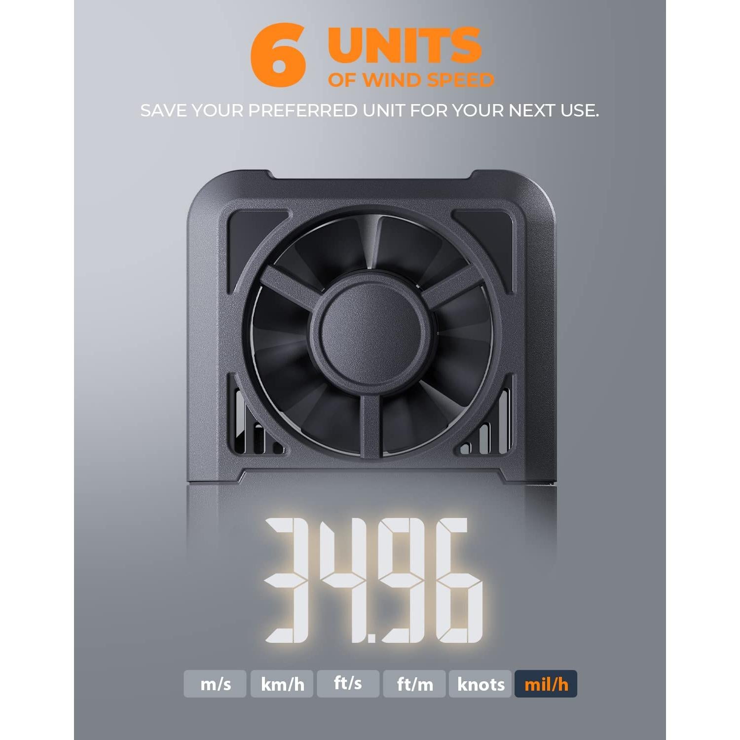 Anemómetro Digital TopTes TS-301 con Pantalla LCD 2.26"