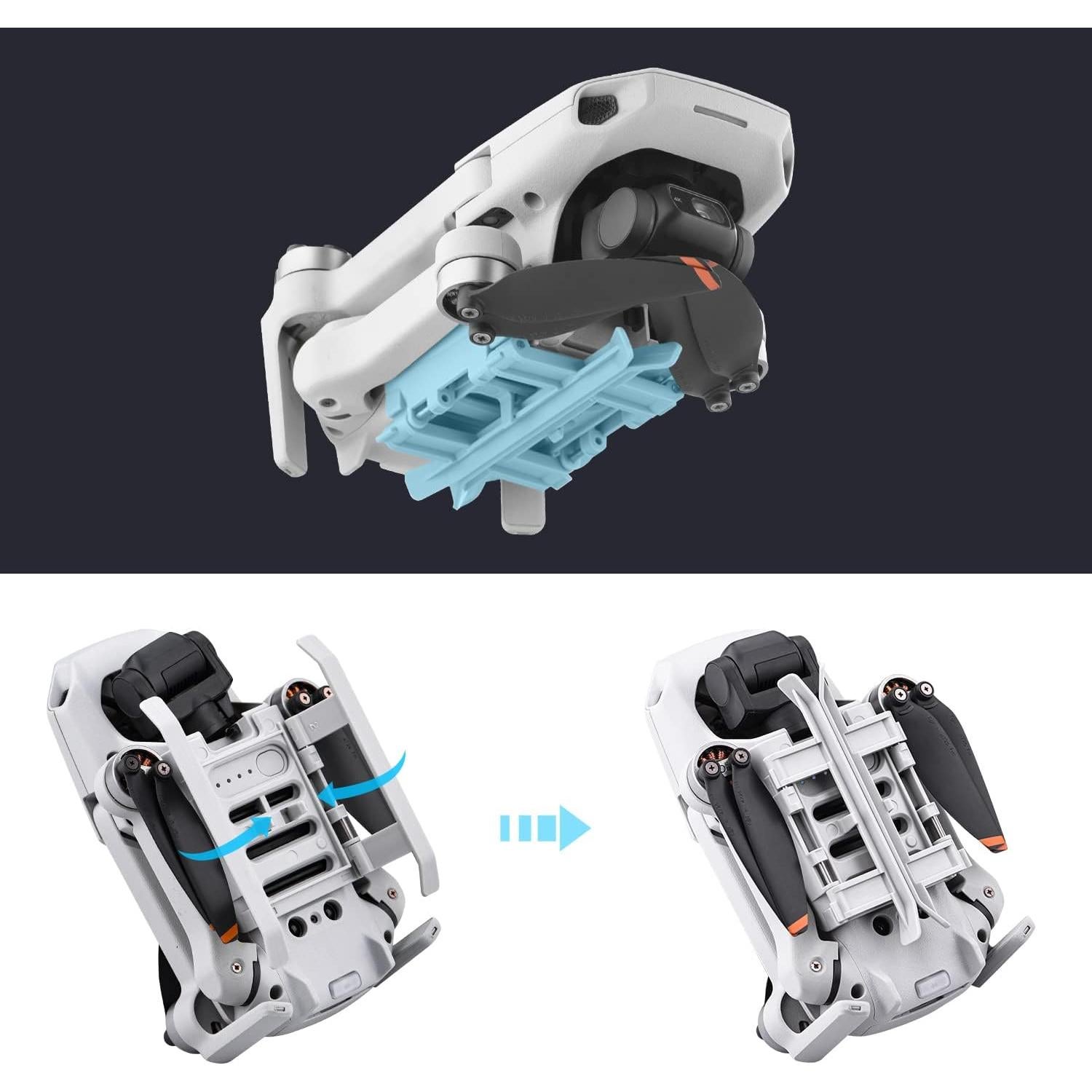 Extensiones de tren de aterrizaje HeiyRC para DJI Mini 4K/2/SE